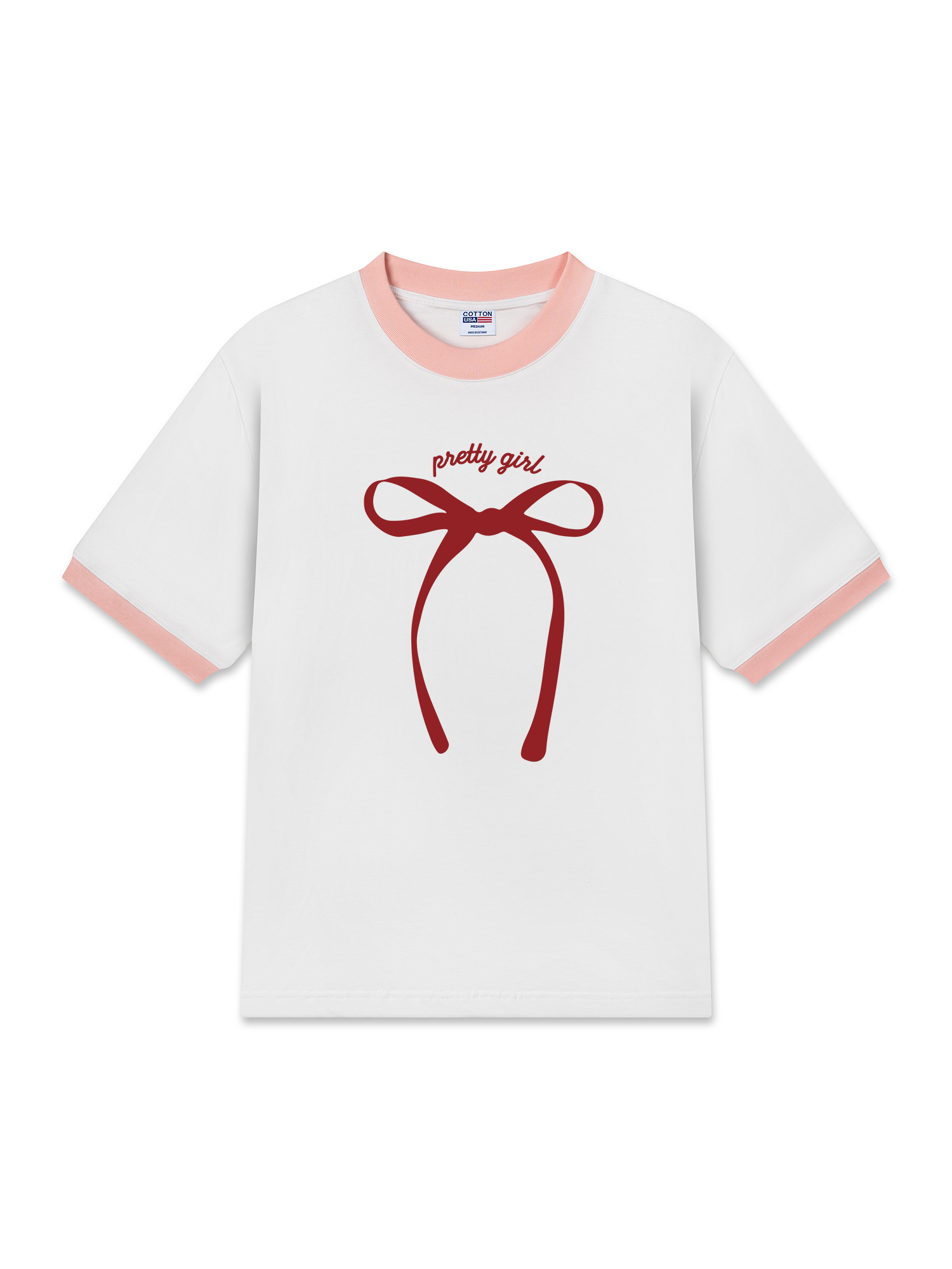 Áo Thun Ringer Relaxed Fit Pretty Girl