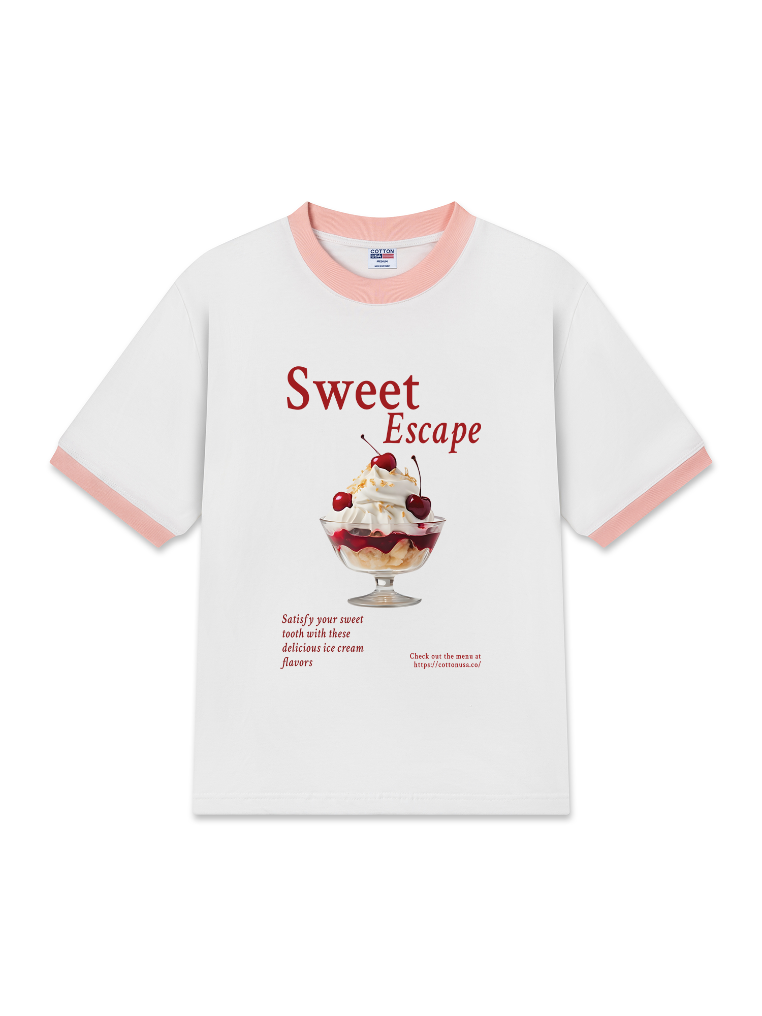 Áo Thun Ringer Relaxed Fit Tropical Sweet Escape