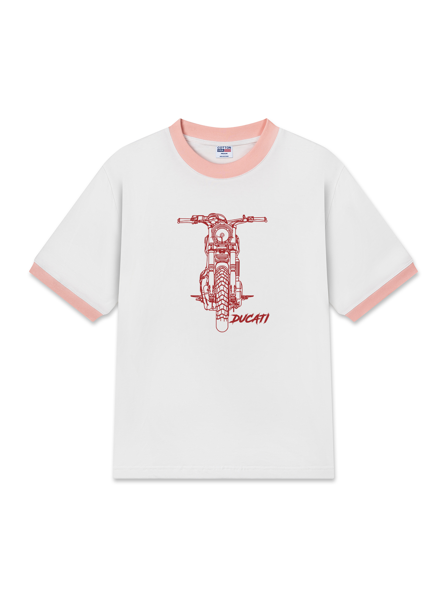 Áo Thun Ringer Relaxed Fit Ducati Scrambler Spirit