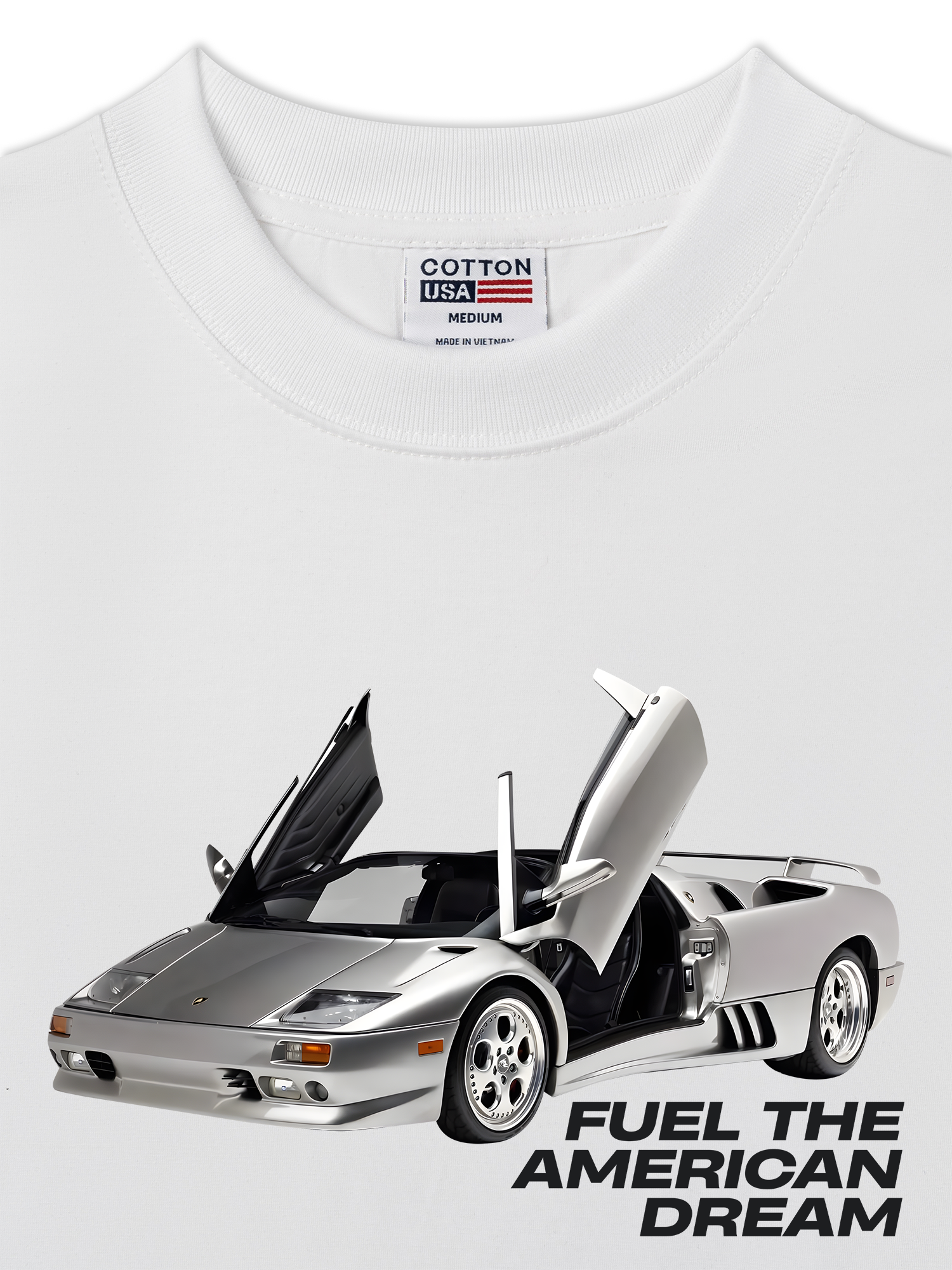 Áo Thun Relaxed Fit Lamborghini Fuel The American Dream