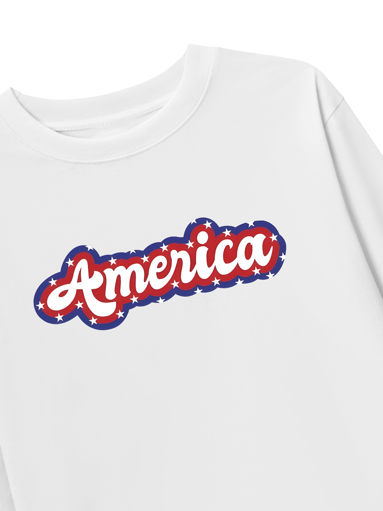 Áo Thun Dài Tay USA Retro Flag America