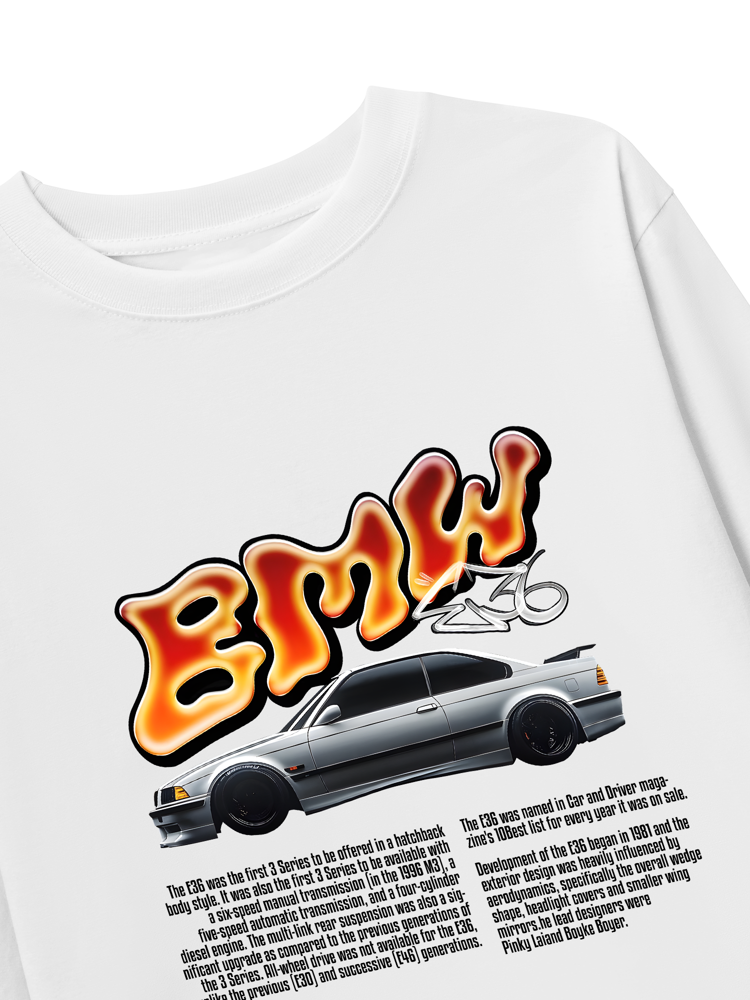 Áo Thun Dài Tay BMW Flame Neon