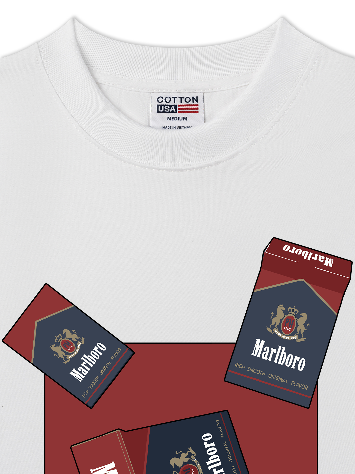 Áo Thun Relaxed Fit Marlboro Rich Smooth Logo