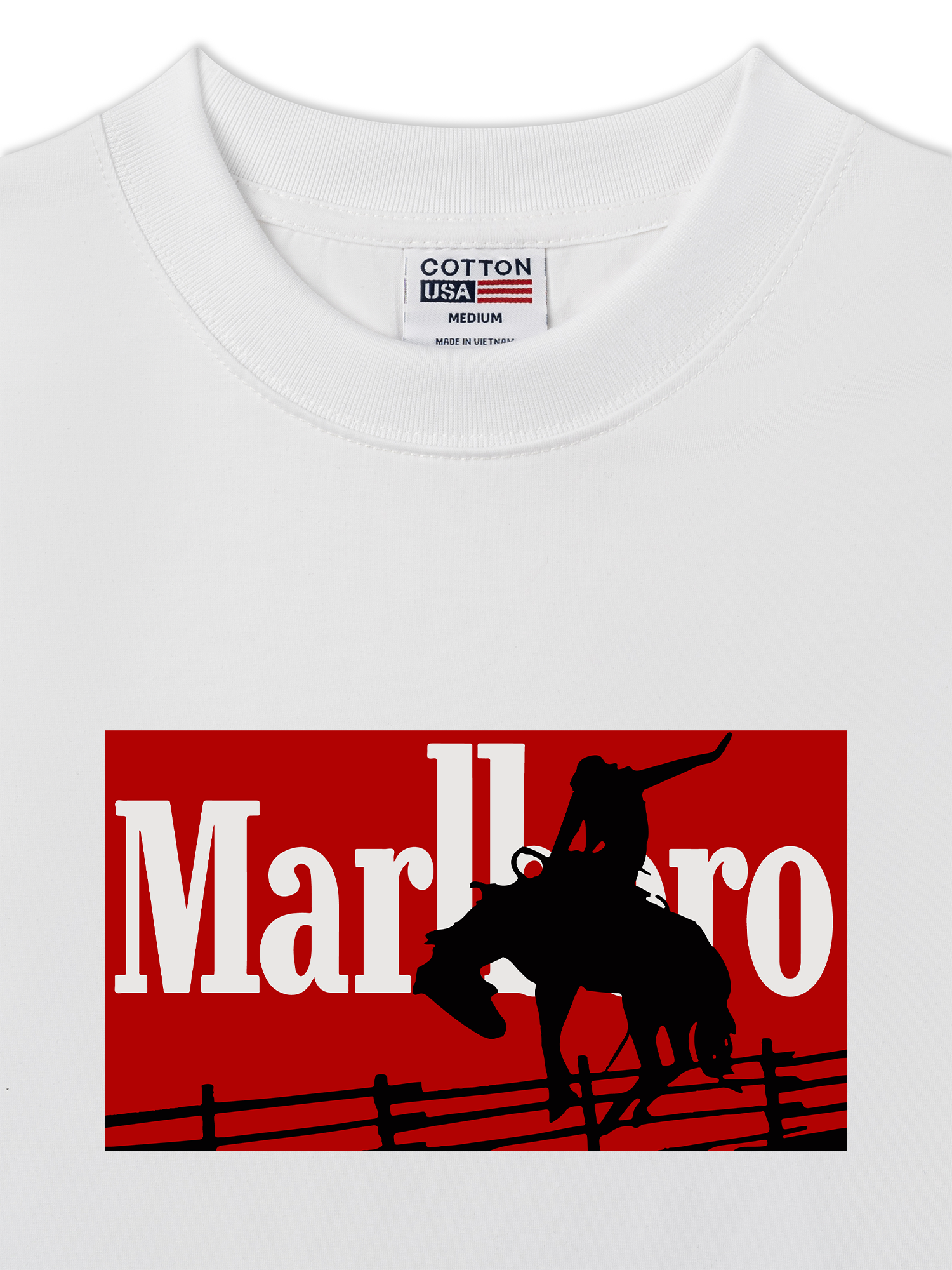 Áo Thun Relaxed Fit Marlboro Vaulting Cowboy