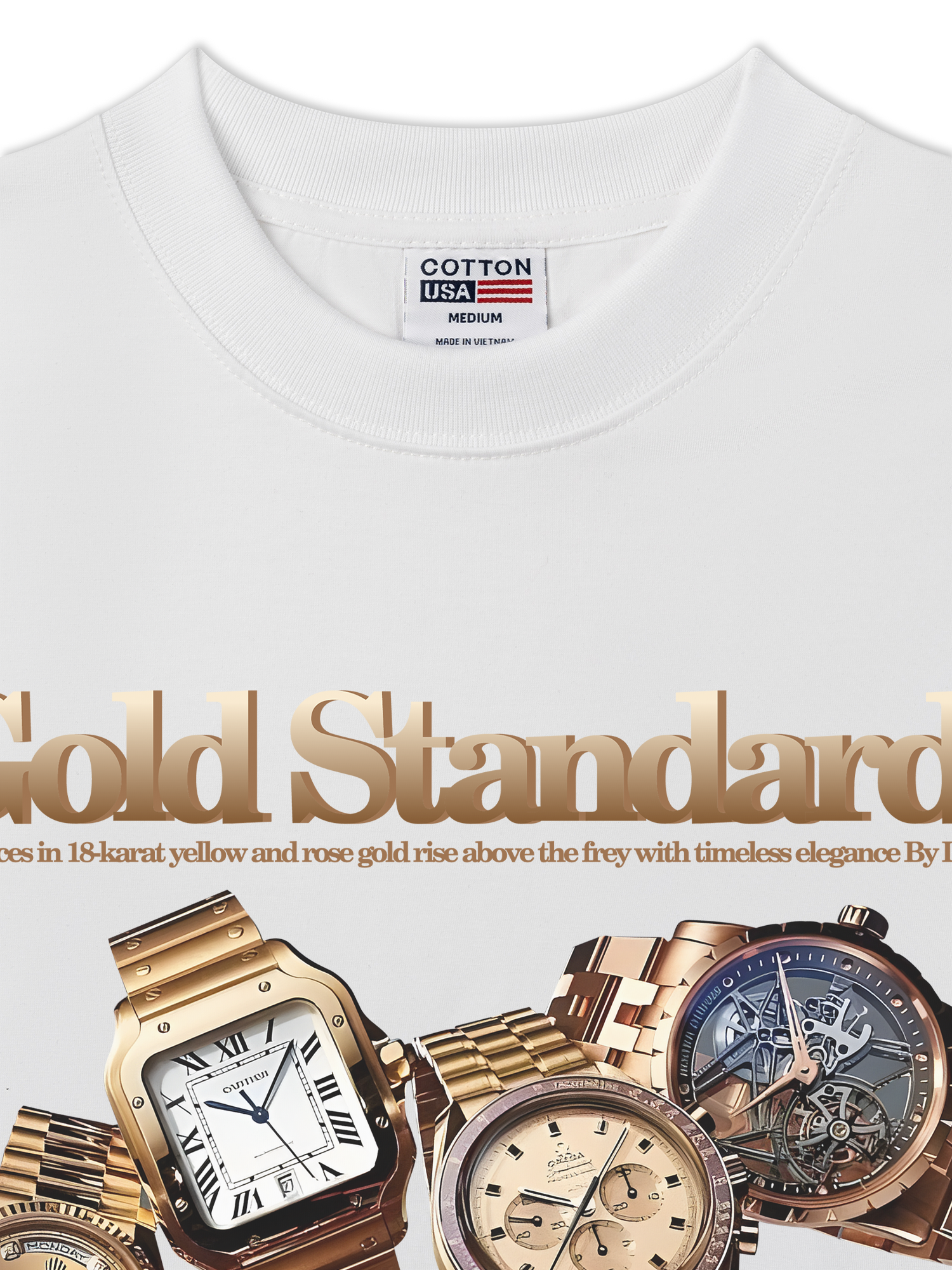 Áo Thun Relaxed Fit Watch Gold Standards