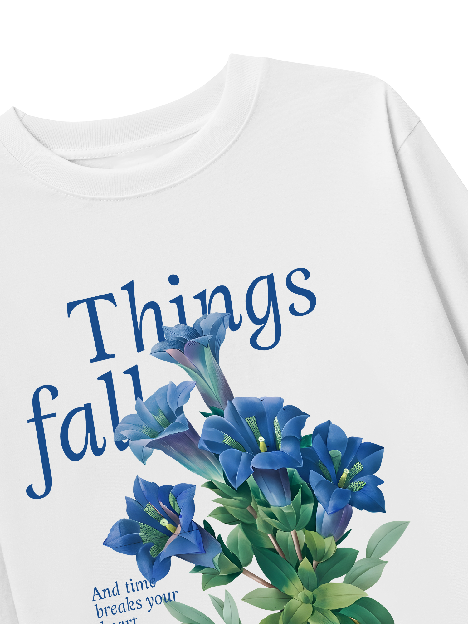 Áo Thun Dài Tay Floral Things Fall Apart