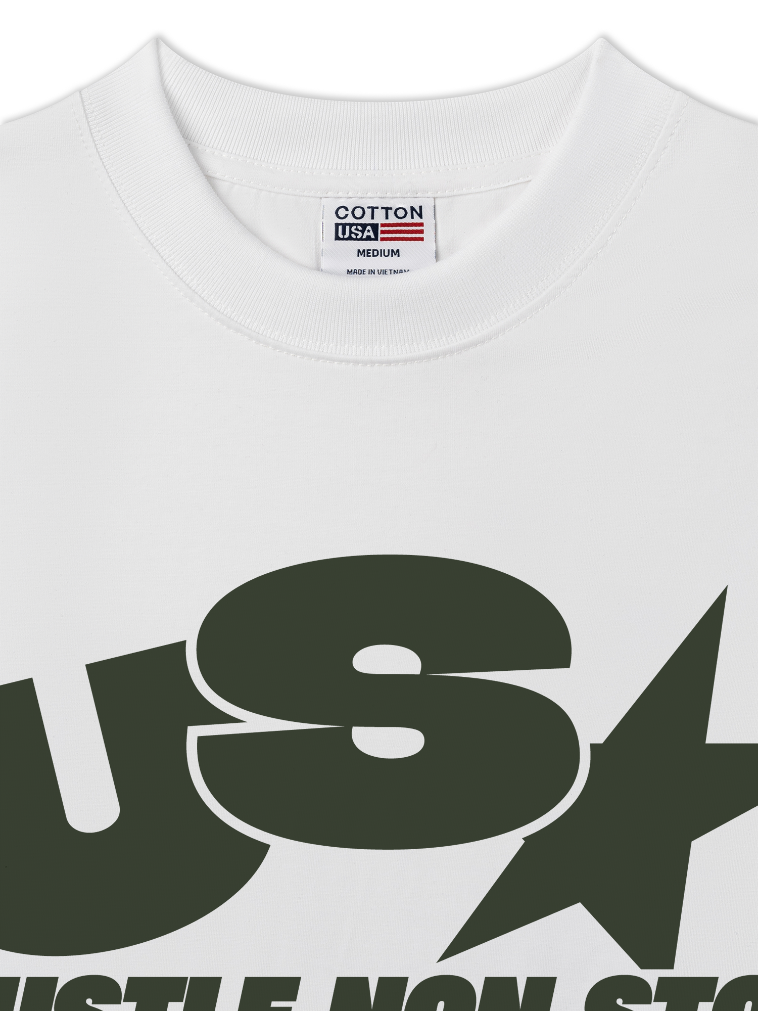 Áo Thun Relaxed Fit USA Hustle Non Stop