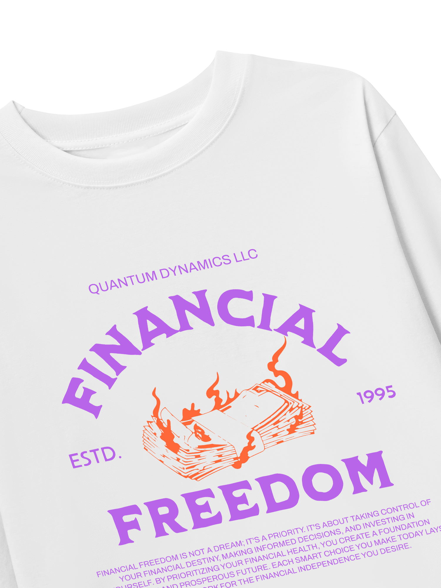 Áo Thun Dài Tay Money Financial Freedom