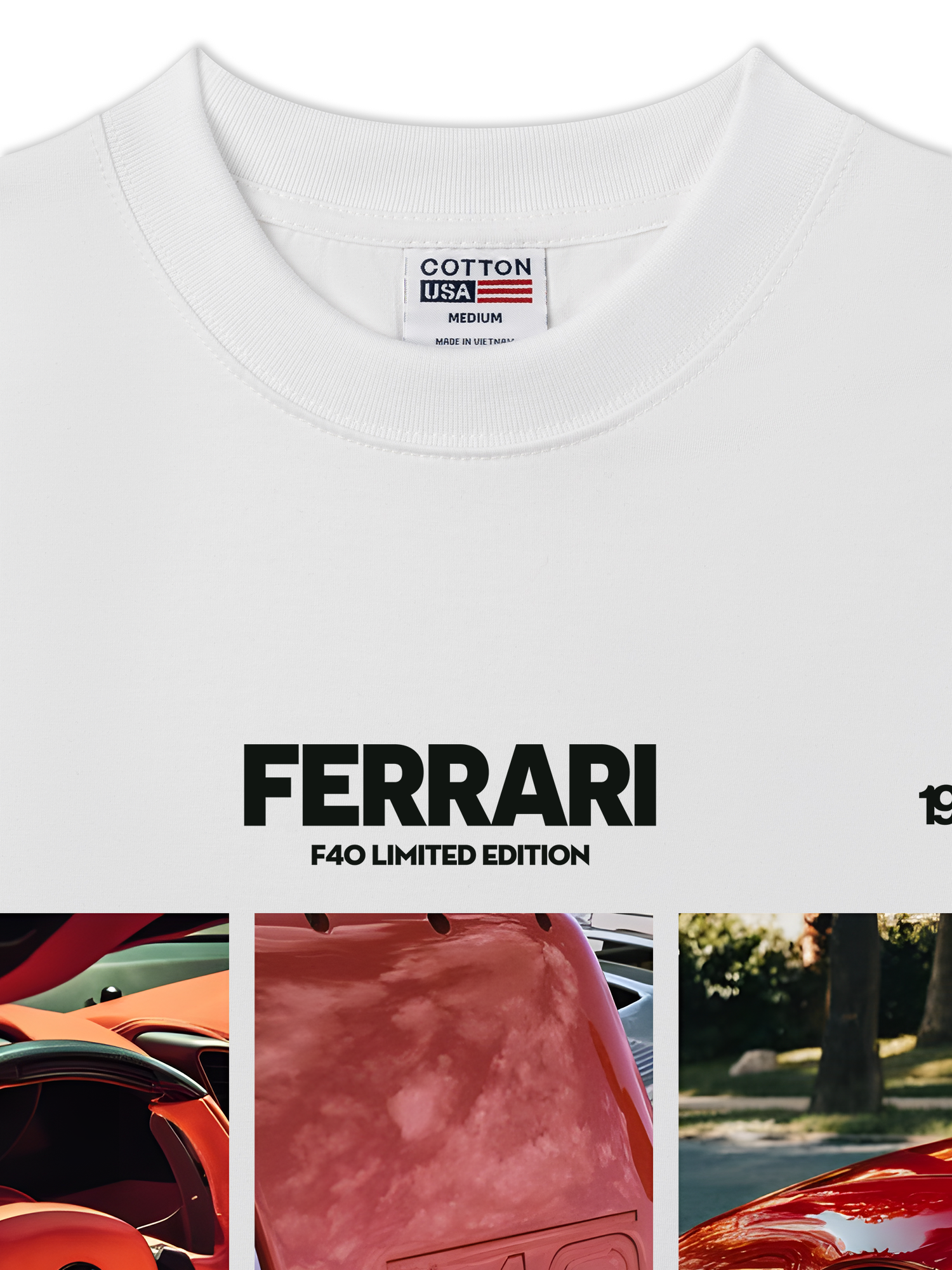 Áo Thun Relaxed Fit Ferrari F40 Limited Edition