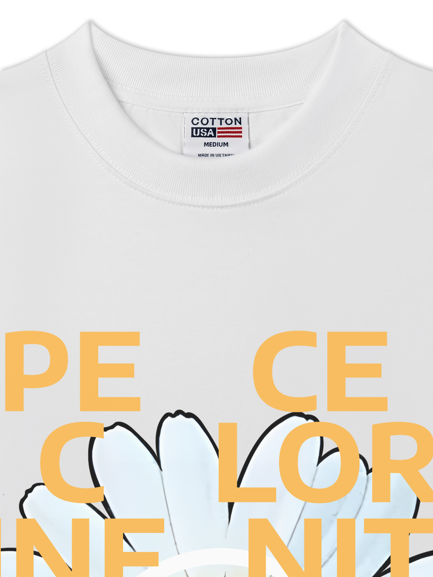 Áo Thun Relaxed Fit Floral Peace Color Love