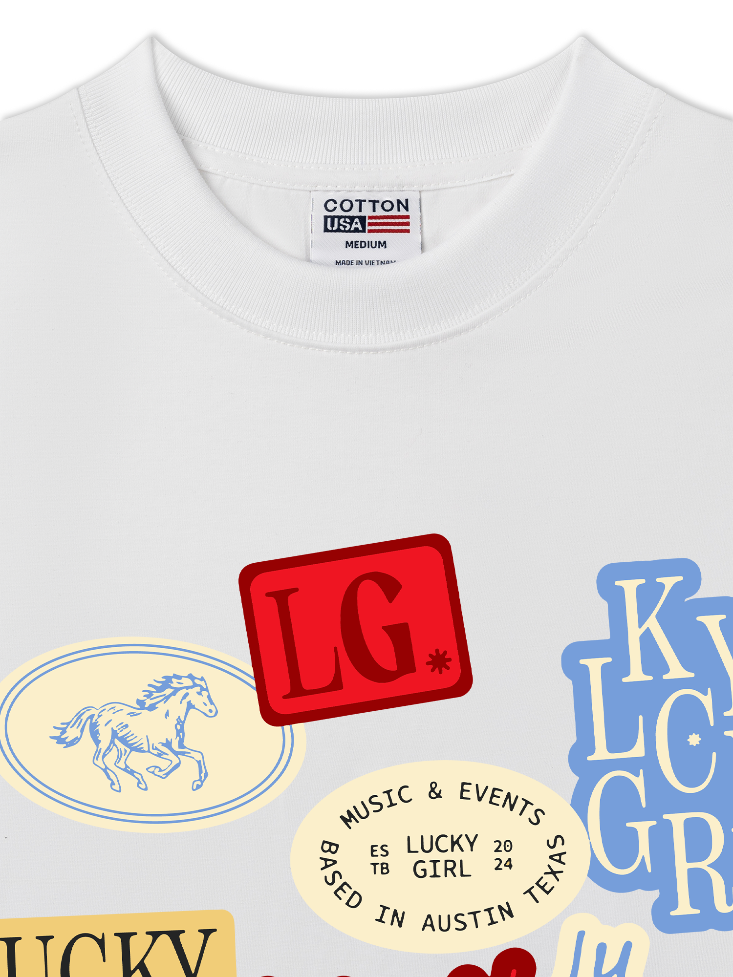 Áo Thun Relaxed Fit Pony Lucky Girl
