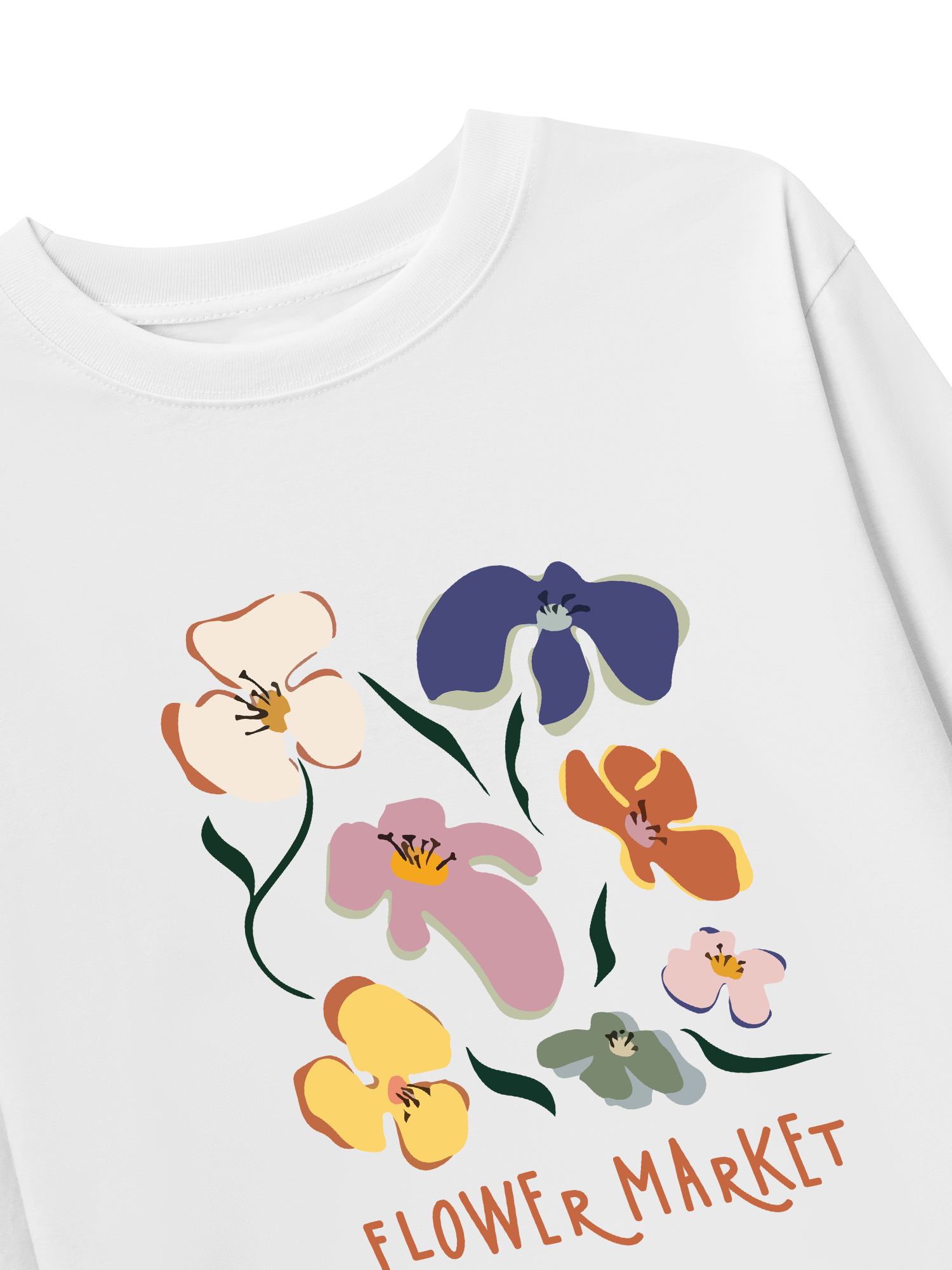 Áo Thun Dài Tay Flower Market