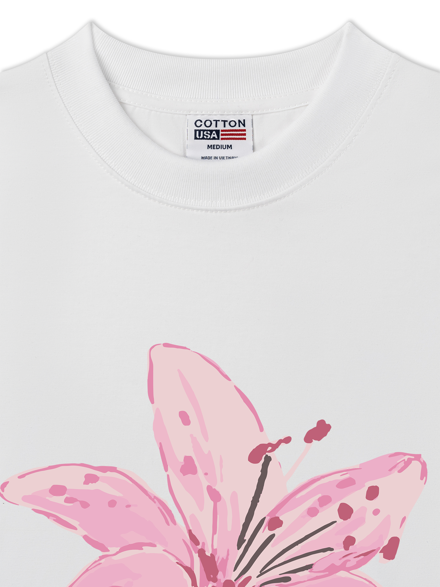 Áo Thun Relaxed Fit Pink Lily