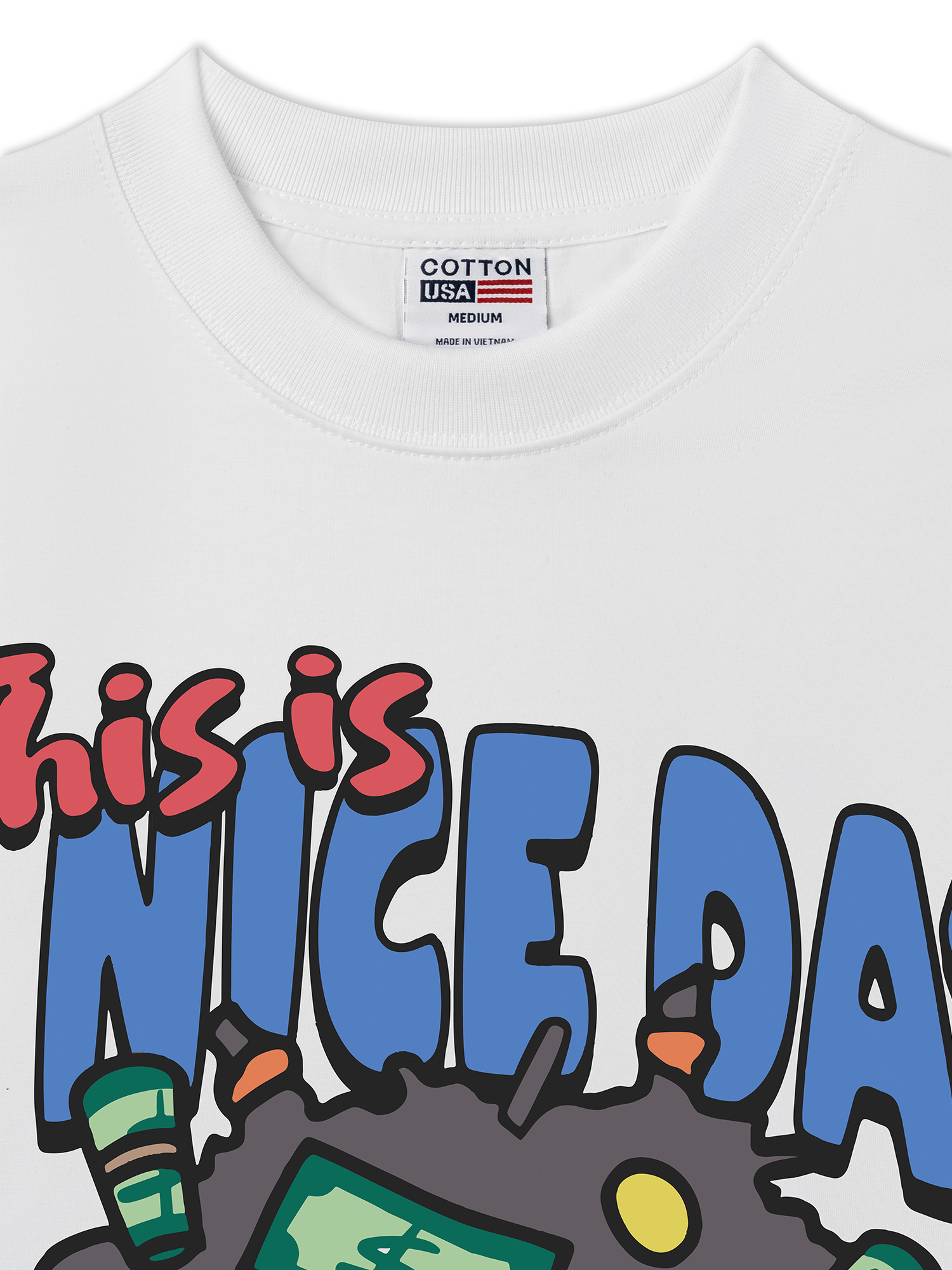 Áo Thun Relaxed Fit Money This Is A Nice Day