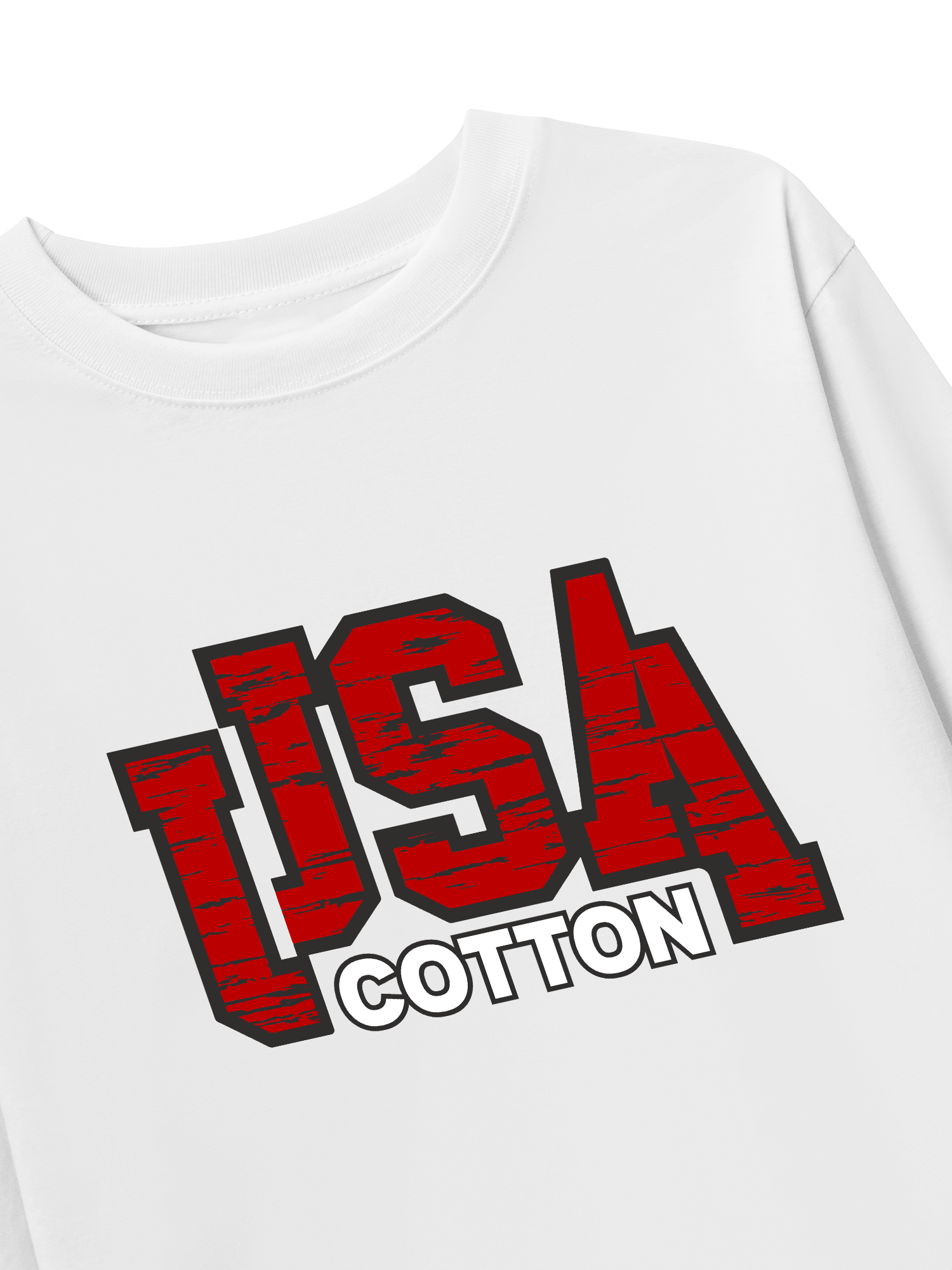 Áo Thun Dài Tay USA Scratched Typo