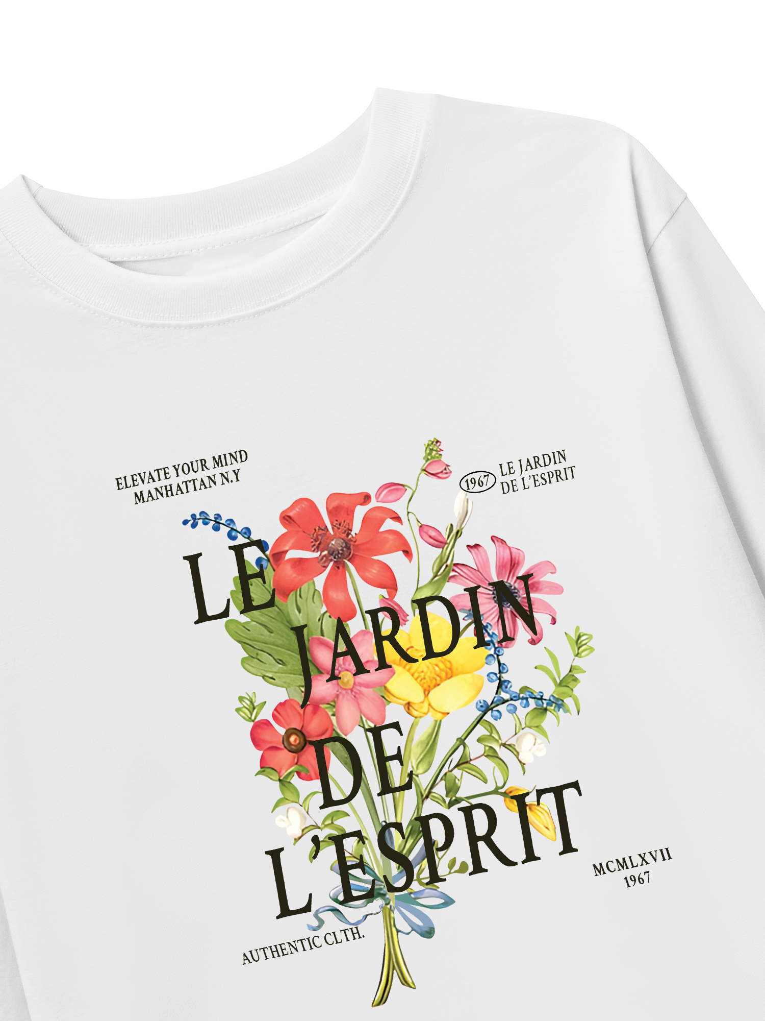 Áo Thun Dài Tay Floral Authentic