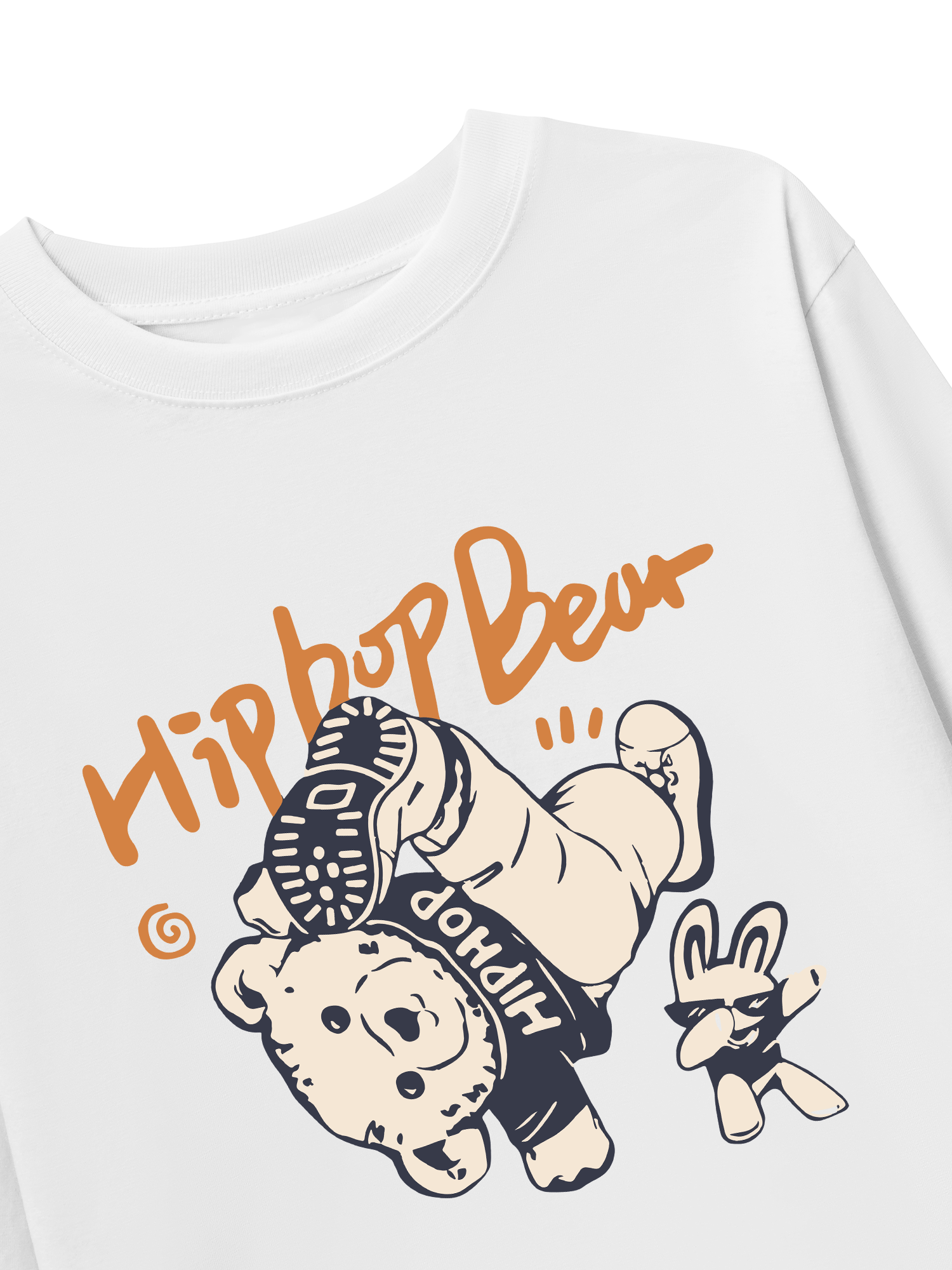 Áo Thun Dài Tay Hip Hop Bear