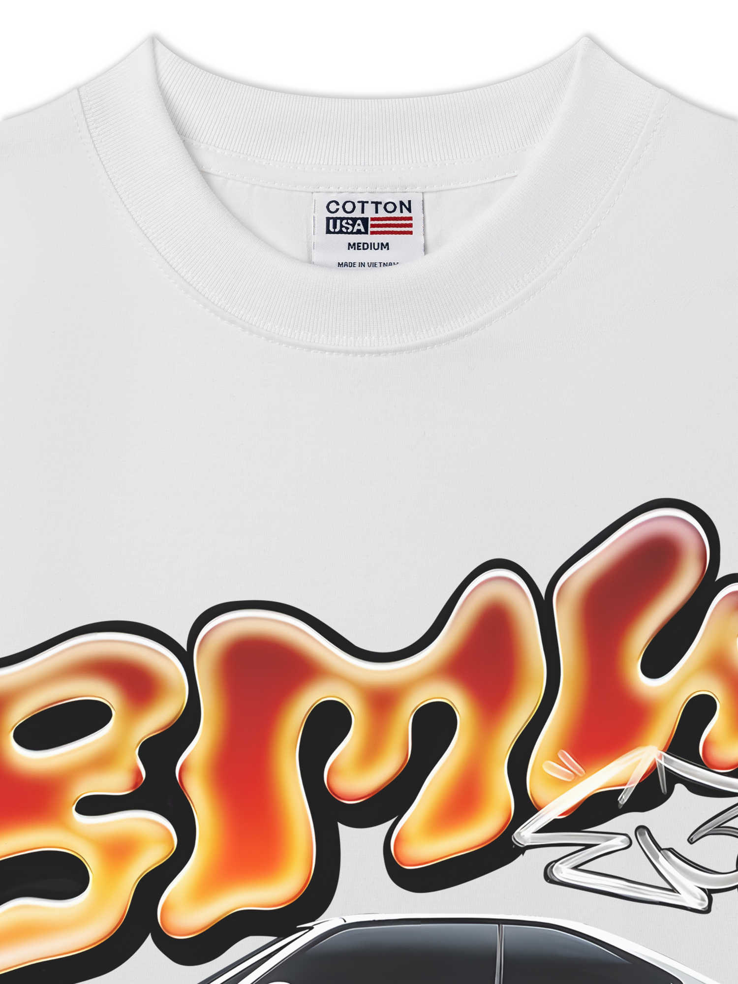 Áo Thun Relaxed Fit BMW Flame Neon