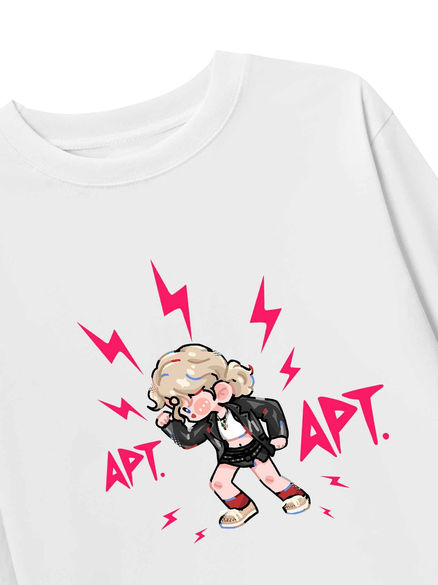 Áo Thun Dài Tay Black Pink Cute APT