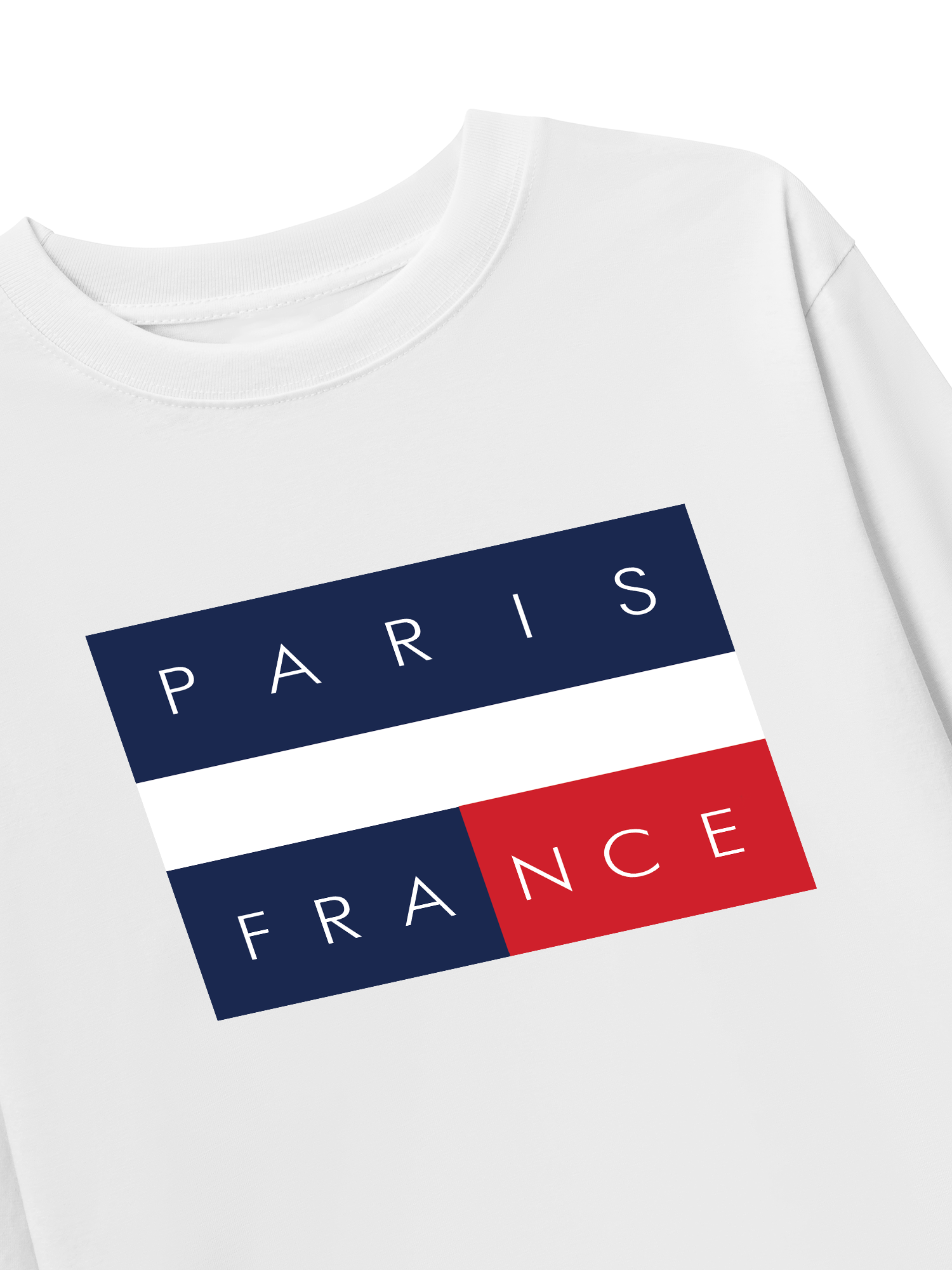 Áo Thun Dài Tay Paris France Flag