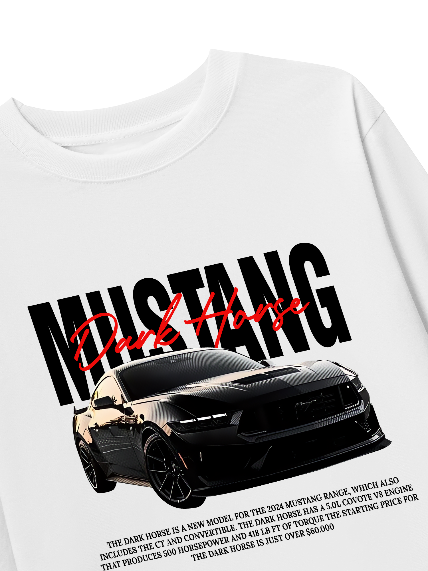 Áo Thun Dài Tay Ford Mustang Dark Horse