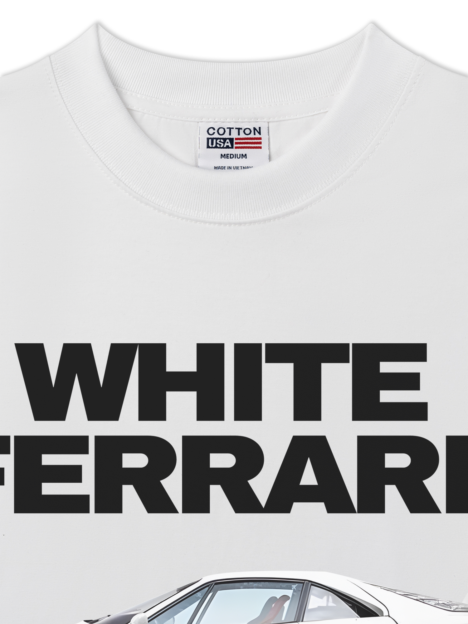 Áo Thun Relaxed Fit Ferrari White Brilliant