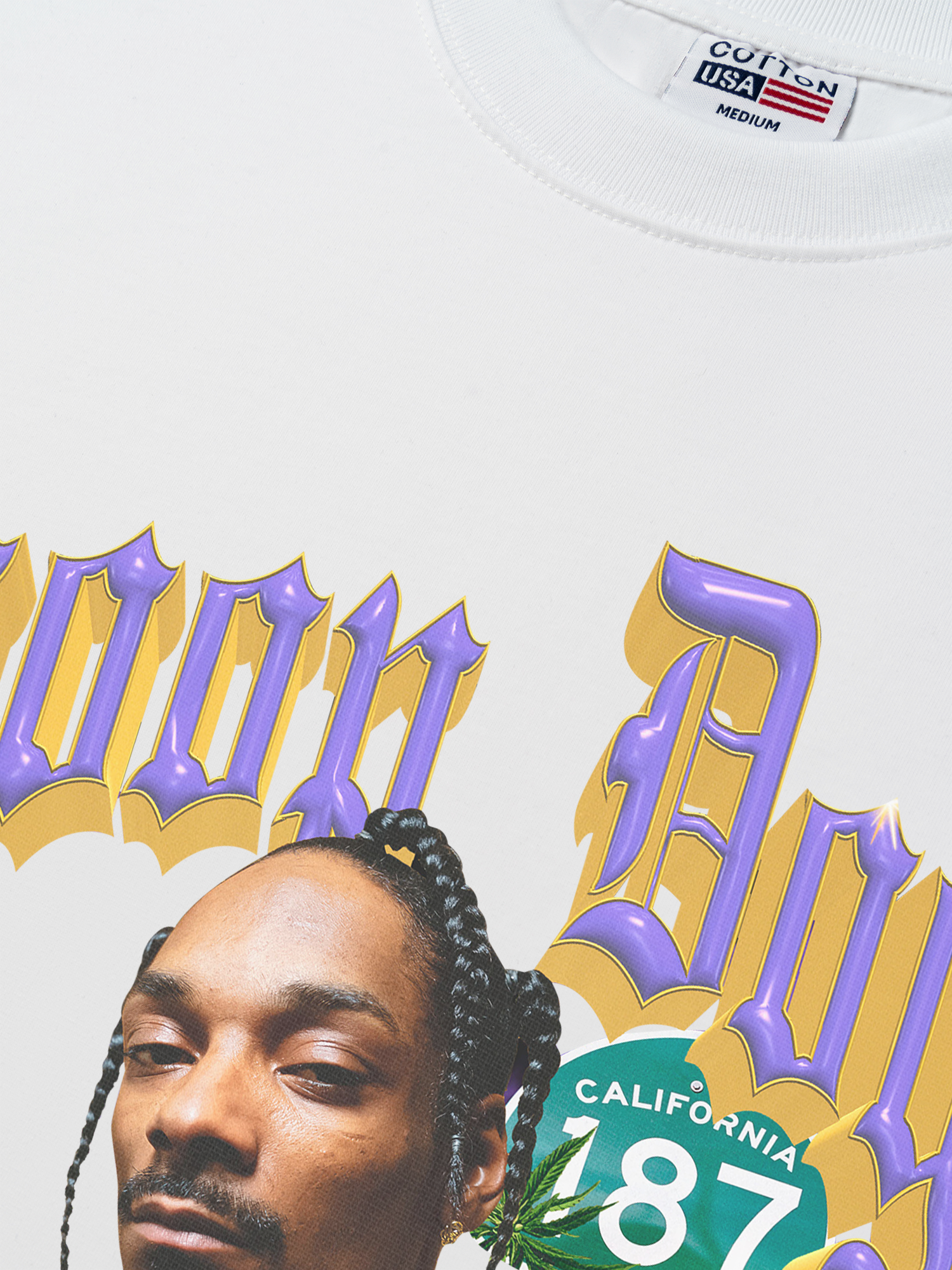 Áo Thun Relaxed Fit Rapper Snoop Dogg 187 Cali