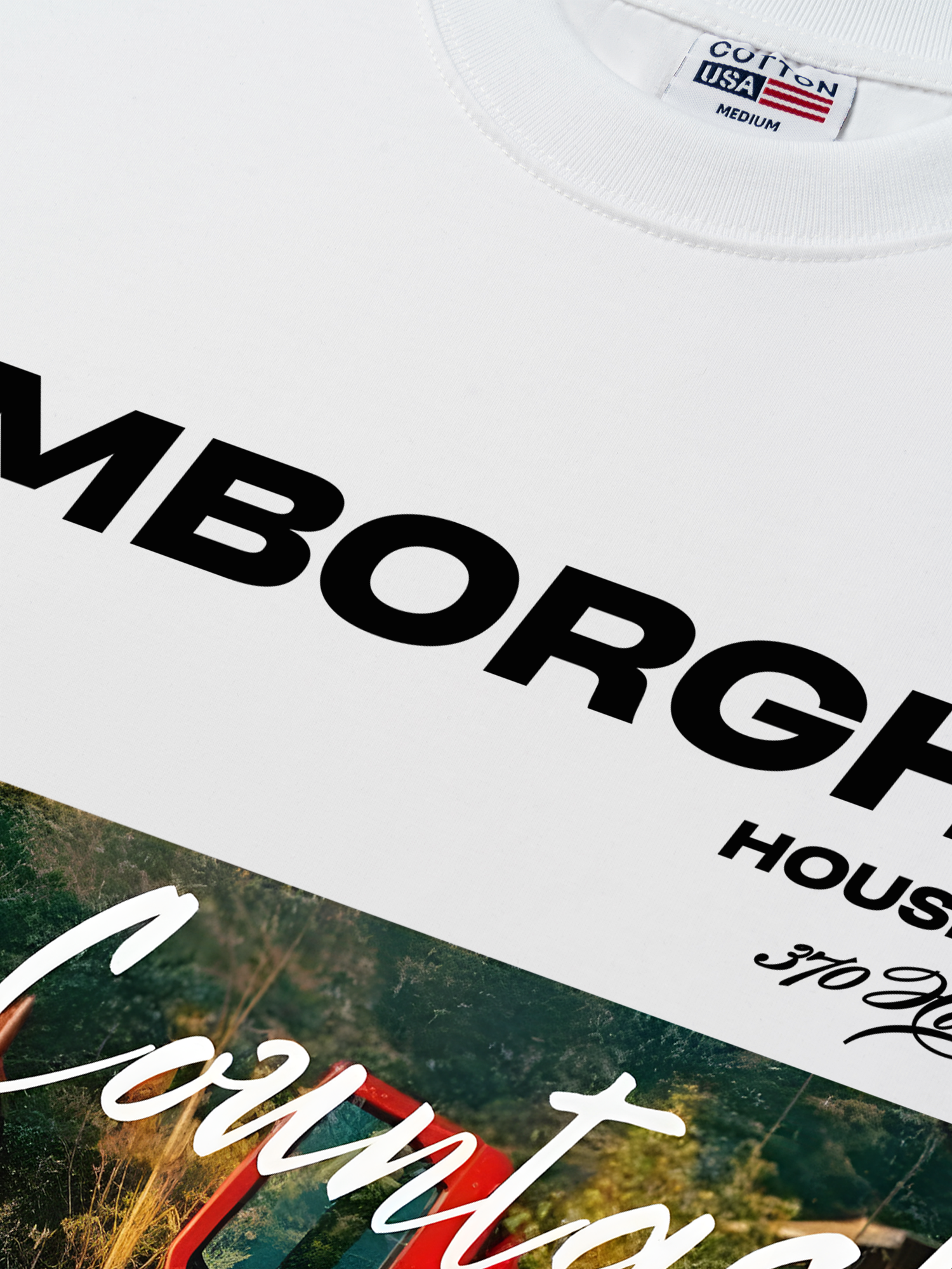 Áo Thun Relaxed Fit Lamborghini Red Countach