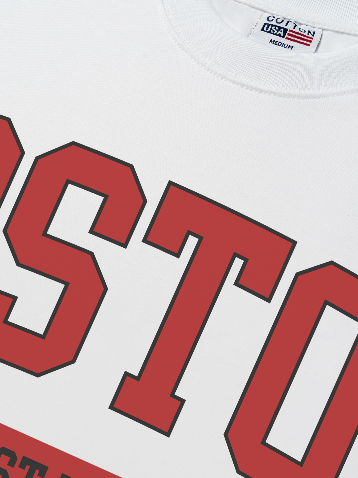 Áo Thun Relaxed Fit Baseball Collage Boston