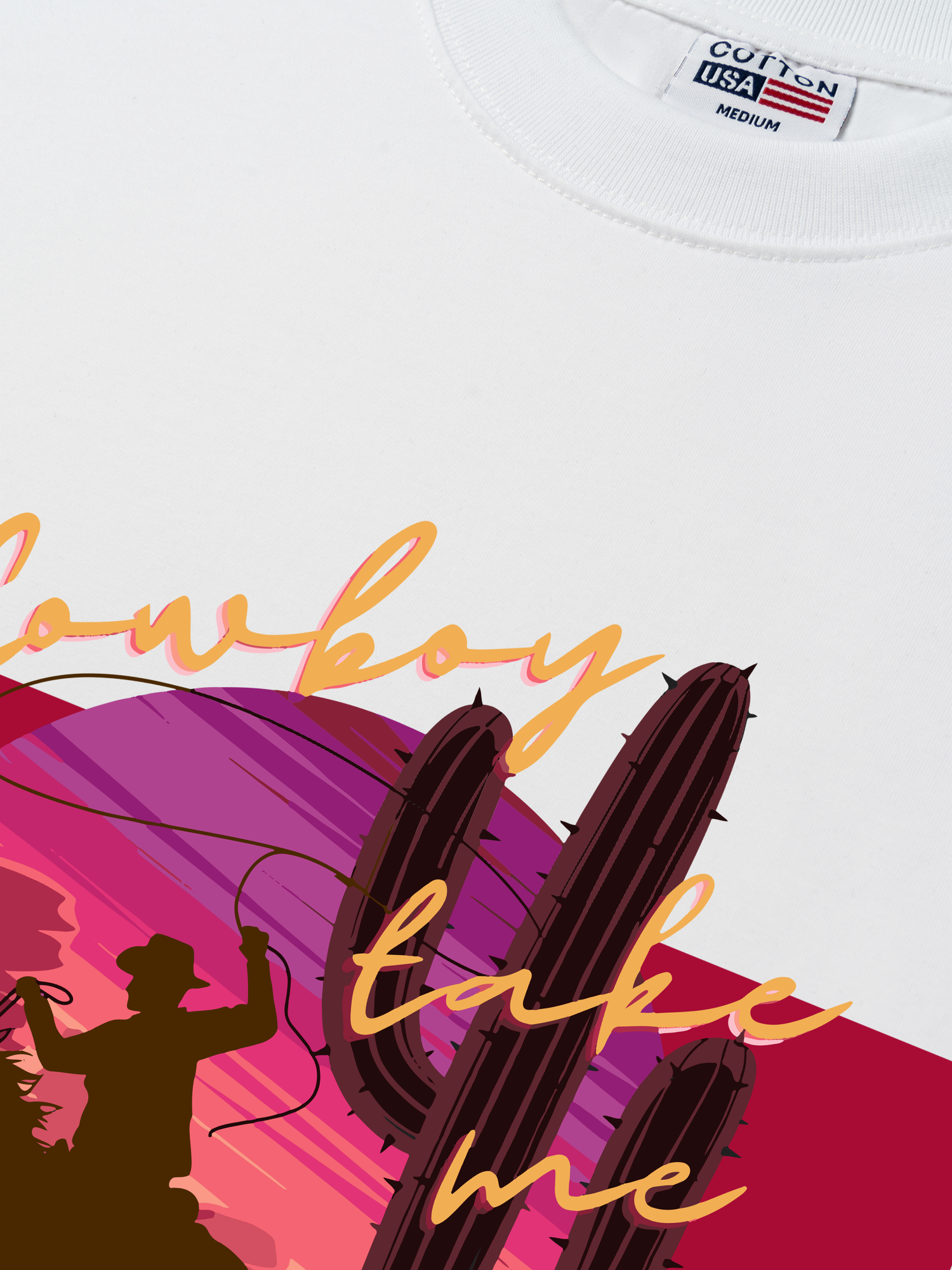 Áo Thun Relaxed Fit Marlboro Cowboy Take Me Away