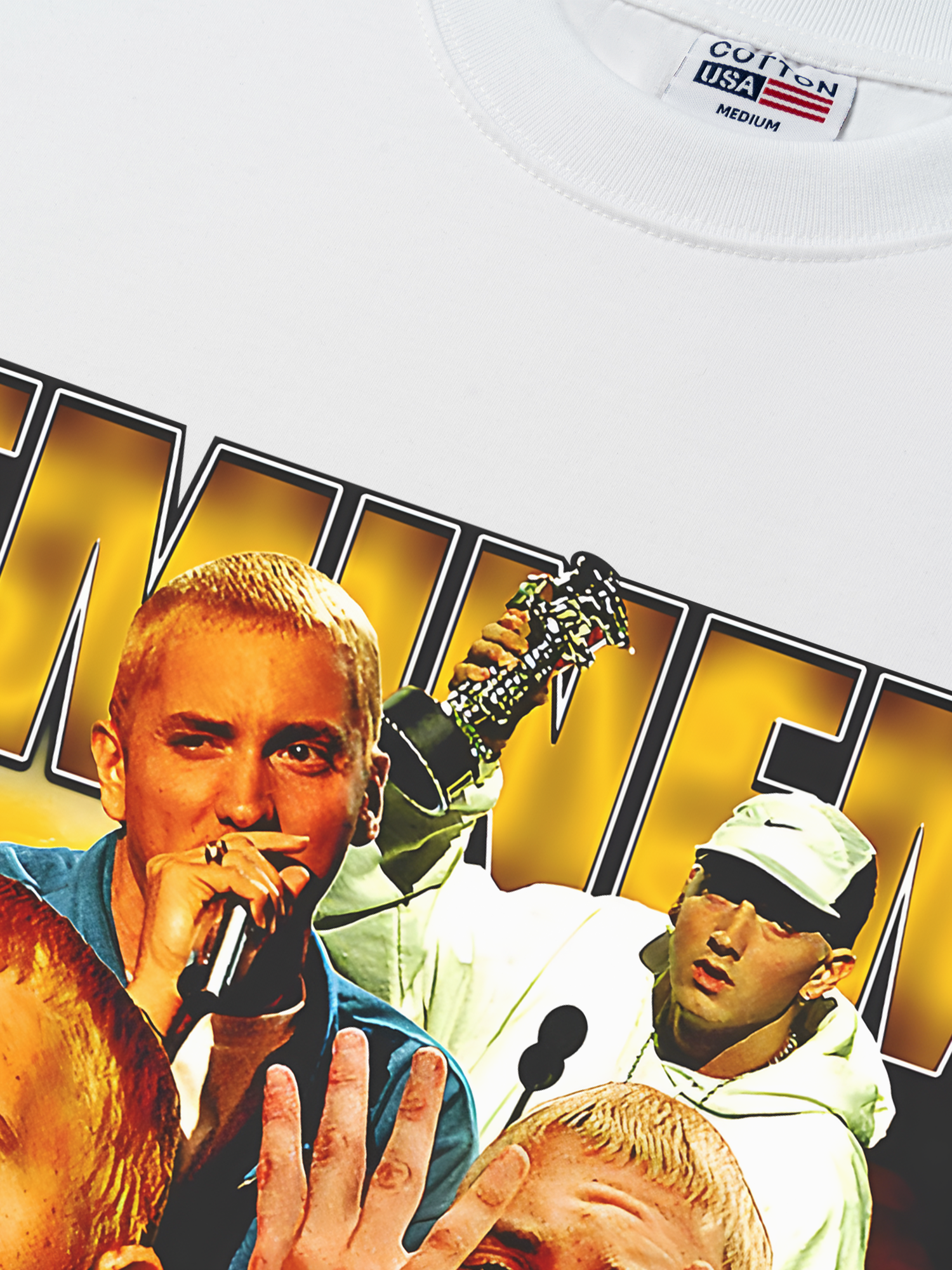 Áo Thun Relaxed Fit Rapper Eminem Vintage Style Essential