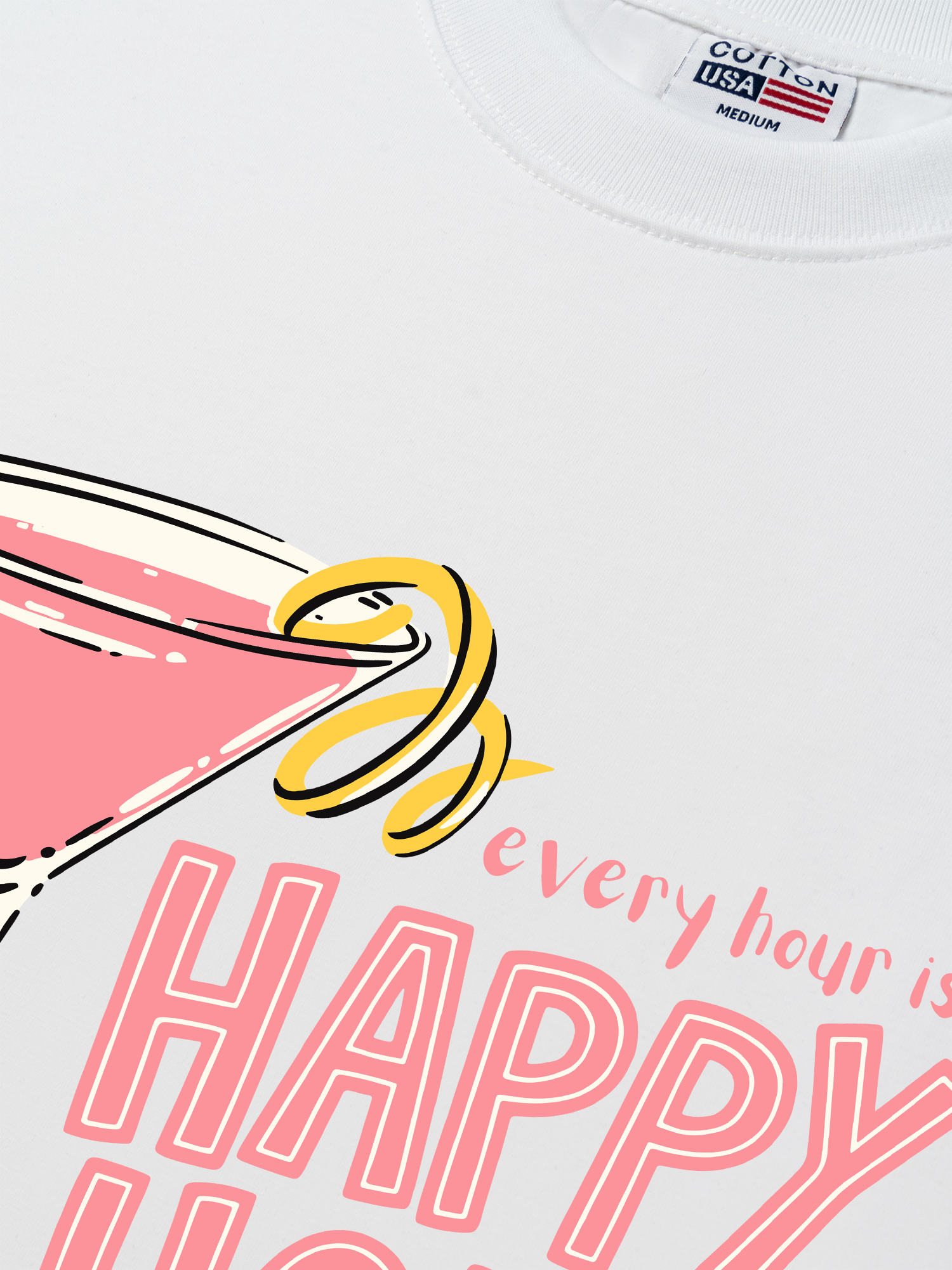 Áo Thun Relaxed Fit Happy Hour