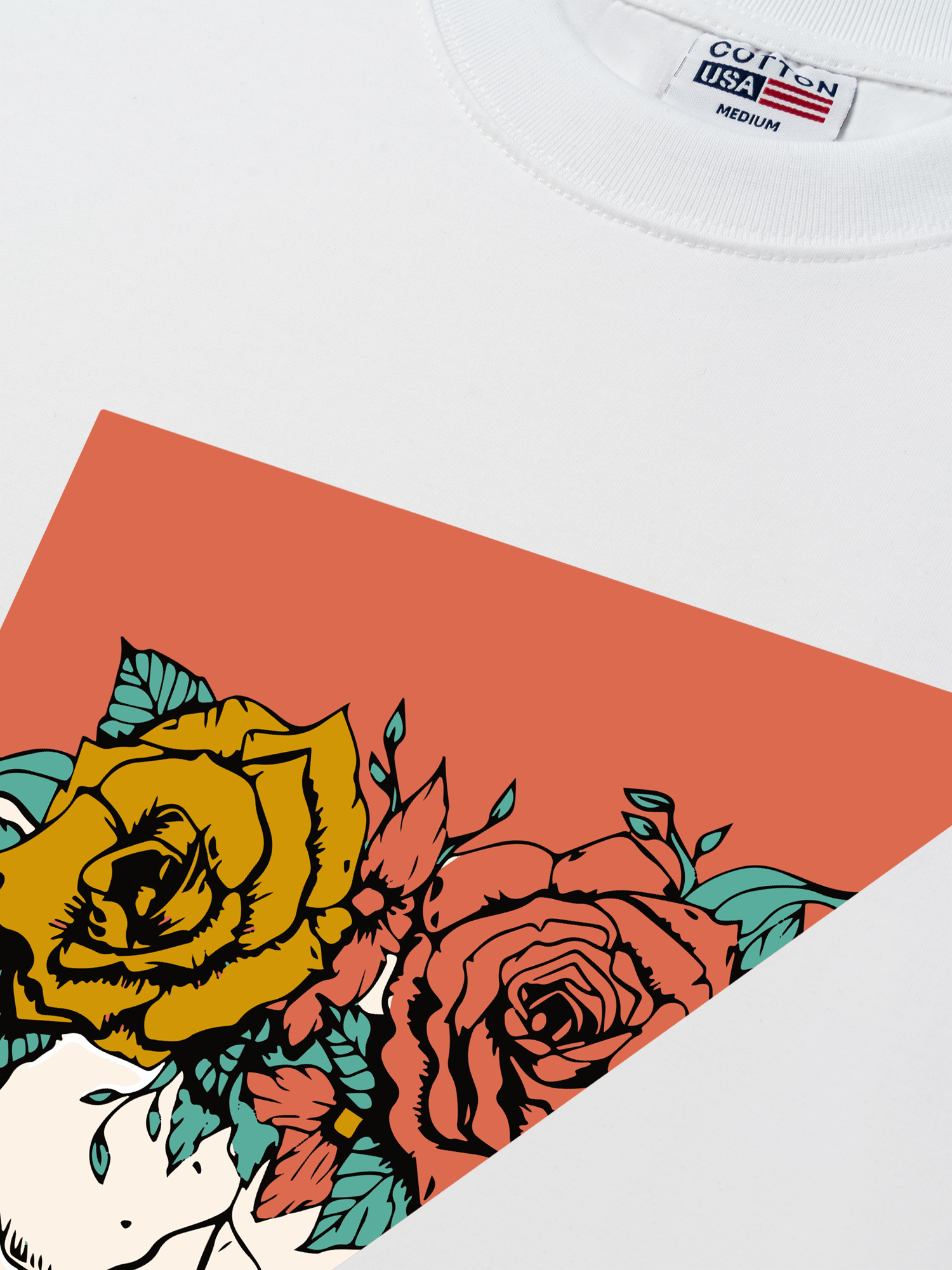 Áo Thun Relaxed Fit Marlboro Rose Skull