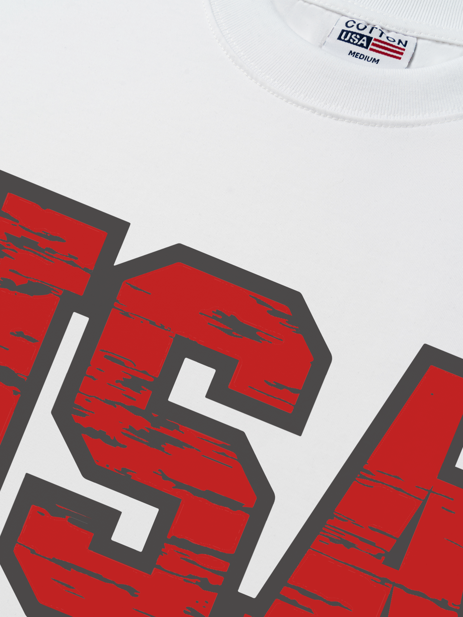 Áo Thun Relaxed Fit USA Scratched Typo