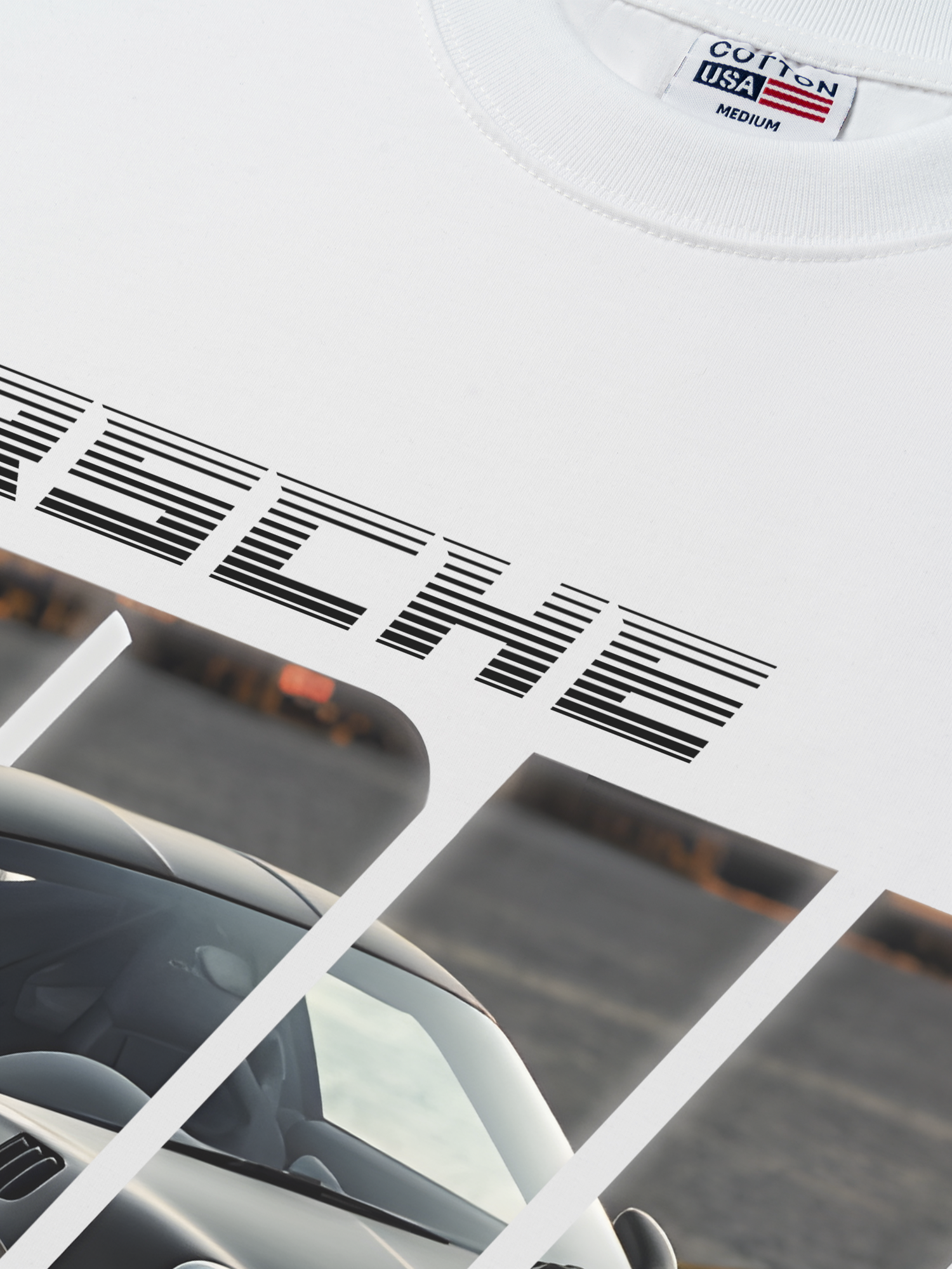 Áo Thun Relaxed Fit Porsche Silver Turbo S