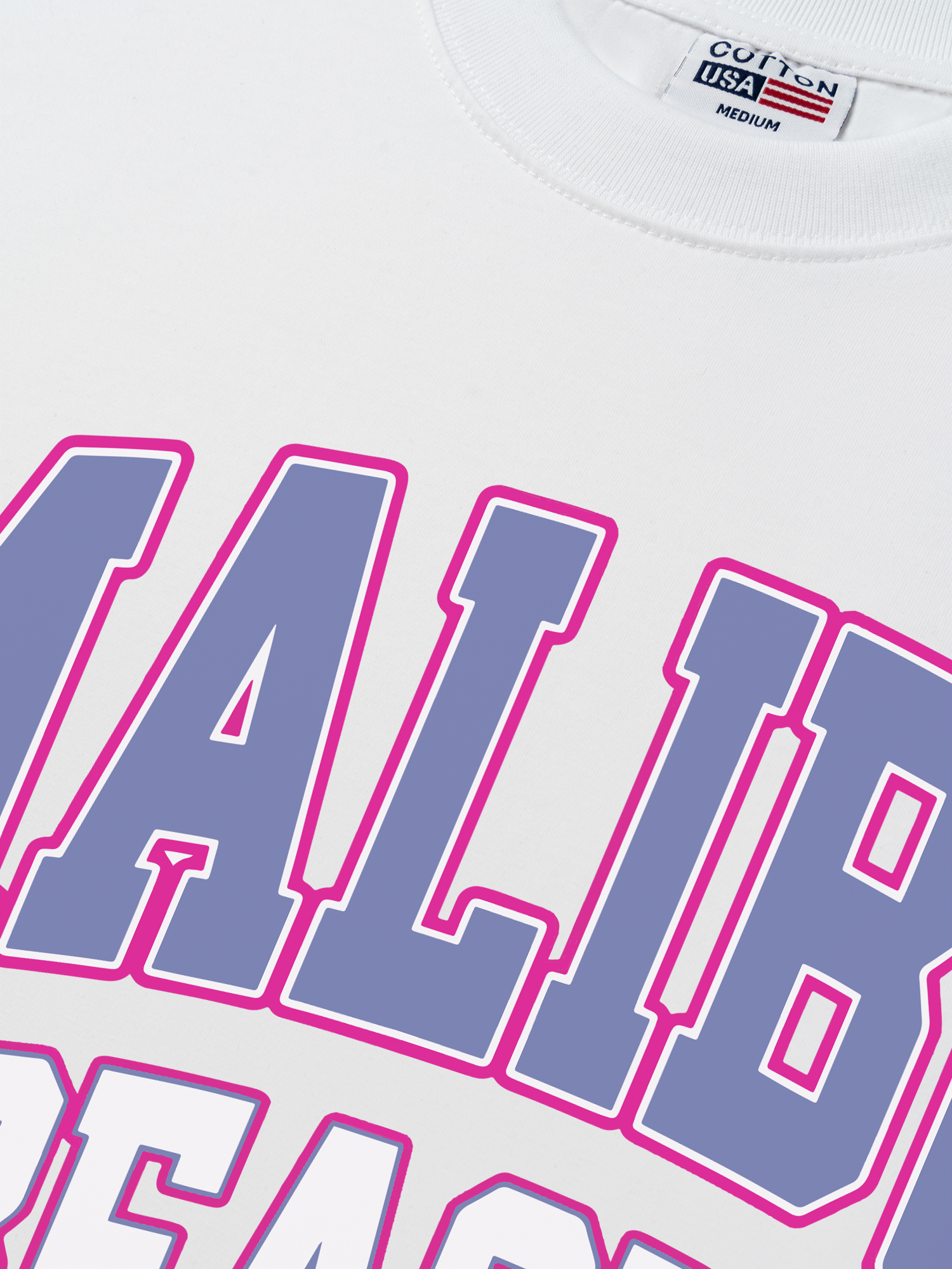 Áo Thun Relaxed Fit USA Malibu Beach Retro