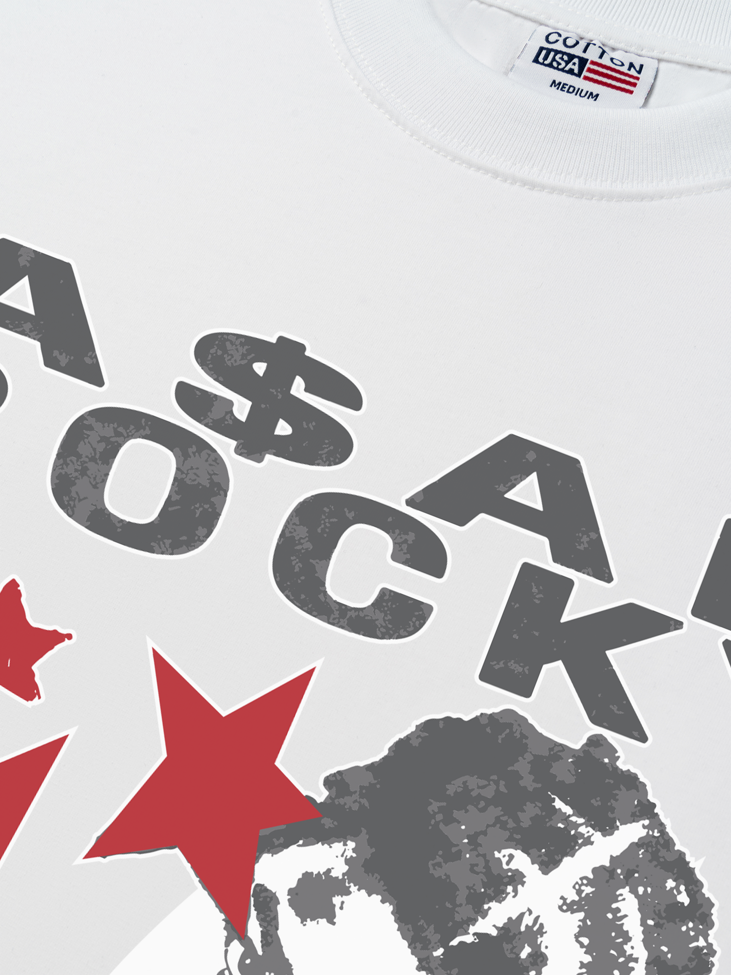 Áo Thun Relaxed Fit Rapper Asap Rocky Vintage