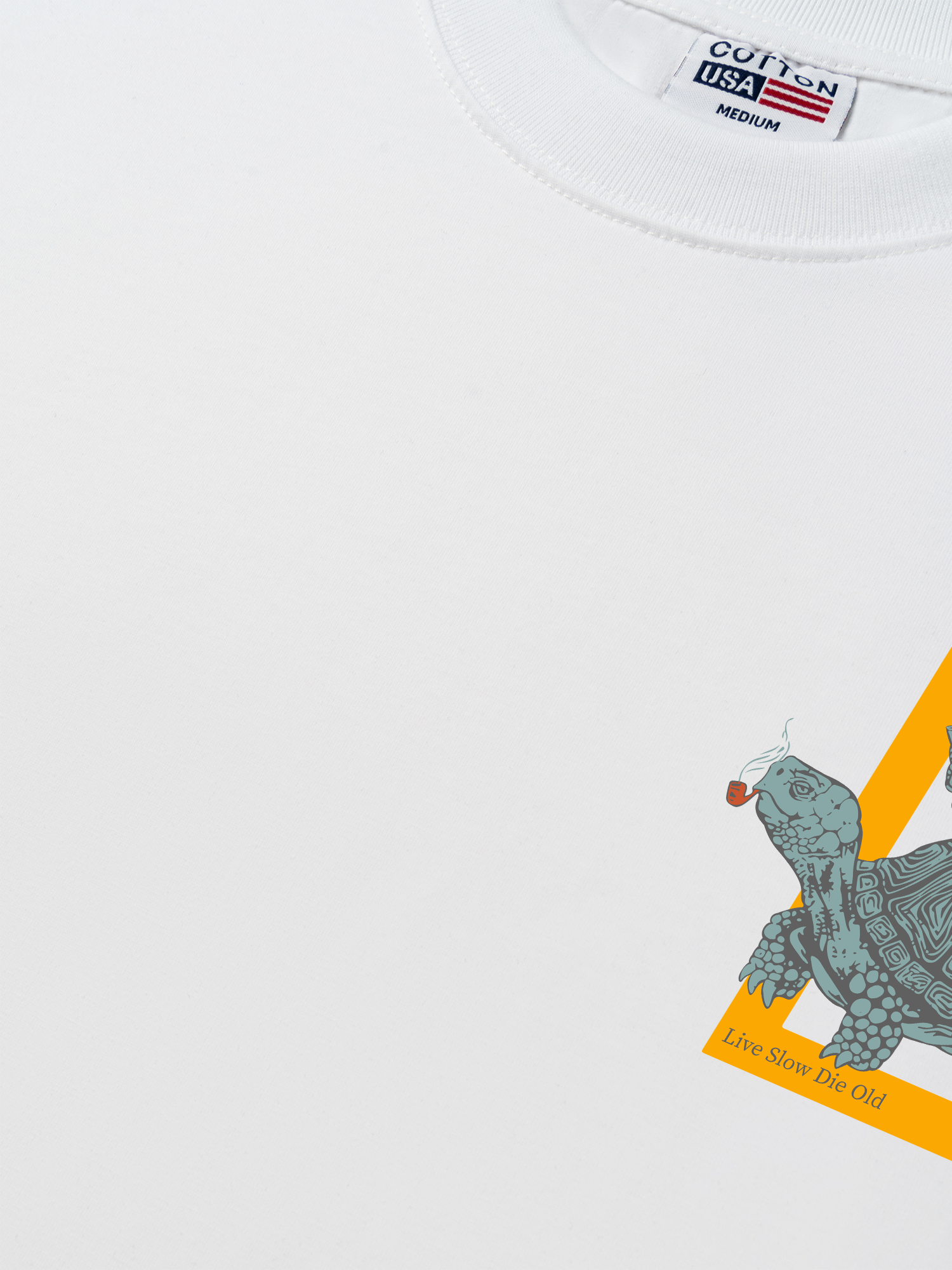 Áo Thun Relaxed Fit Wild Life Live Slow Die Slow