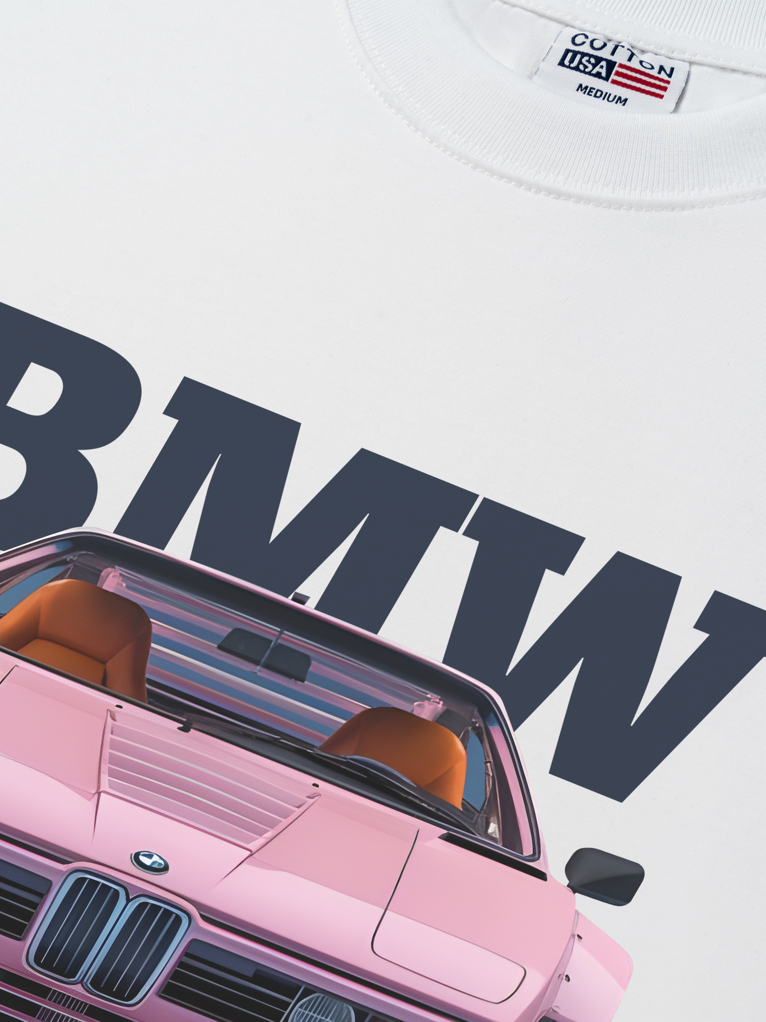 Áo Thun Relaxed Fit BMW M1 Pink