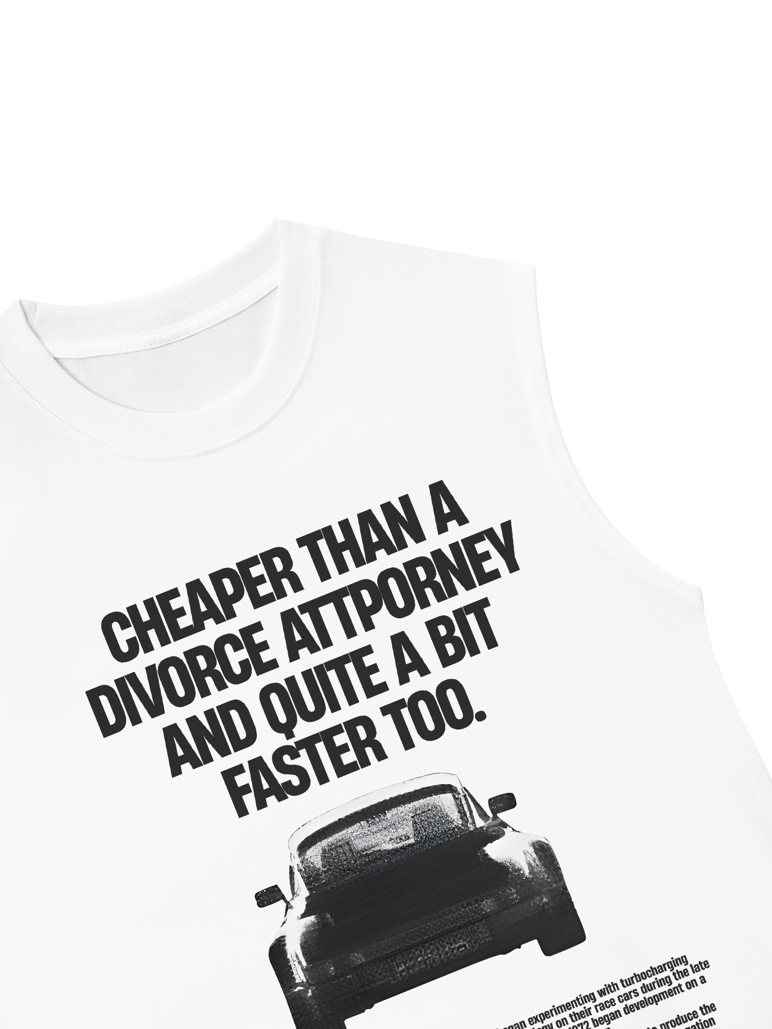 Áo Ba Lỗ Relaxed Fit Porsche Cheaper Than A Divorce