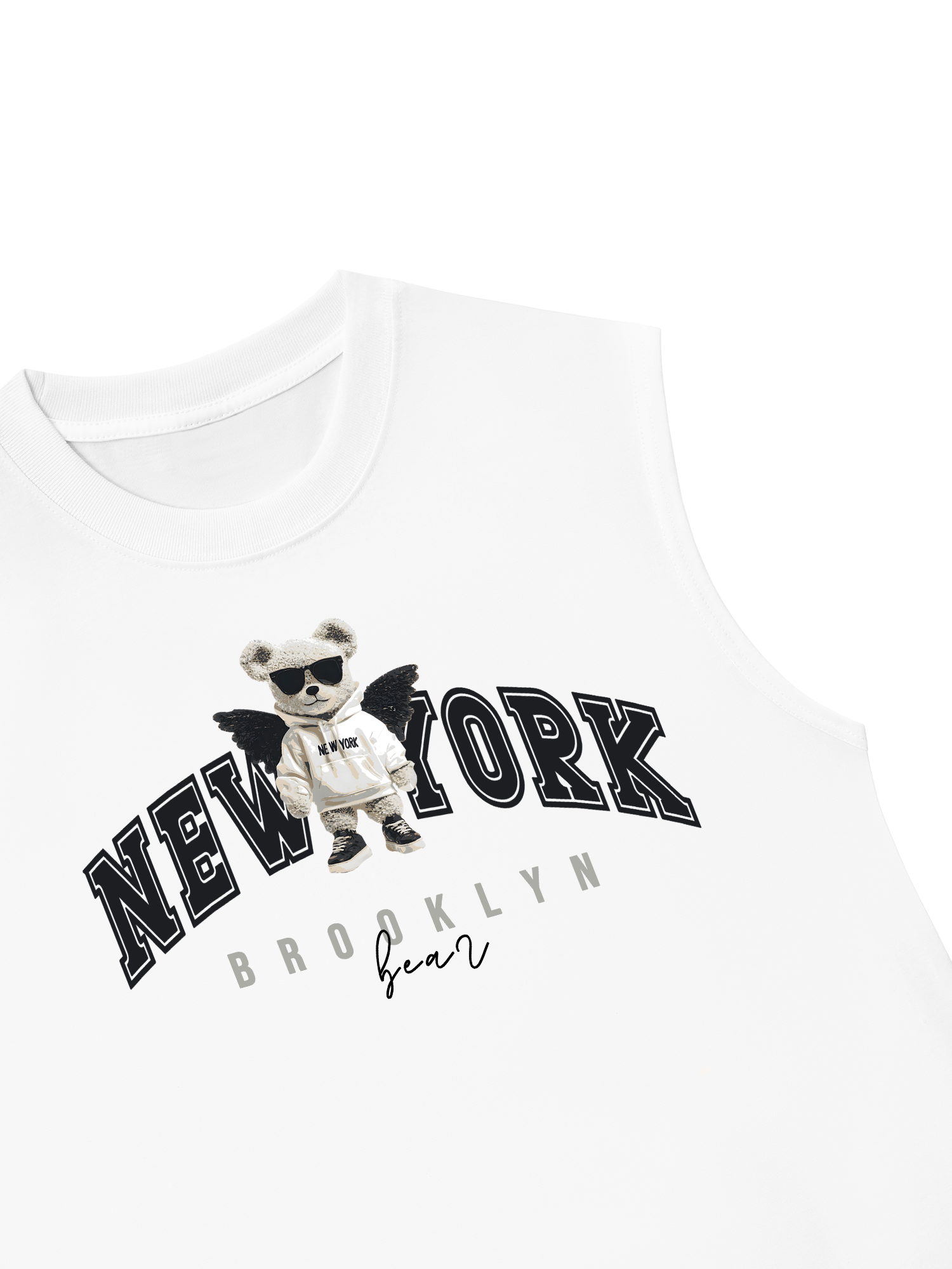 Áo Ba Lỗ Relaxed Fit City New York Bear
