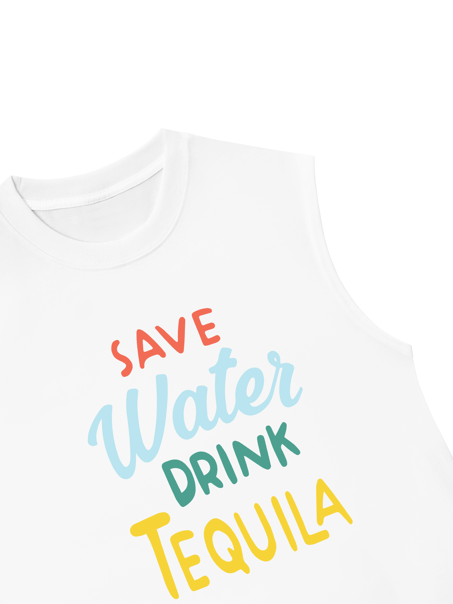 Áo Ba Lỗ Relaxed Fit Save Water Drink Tequila