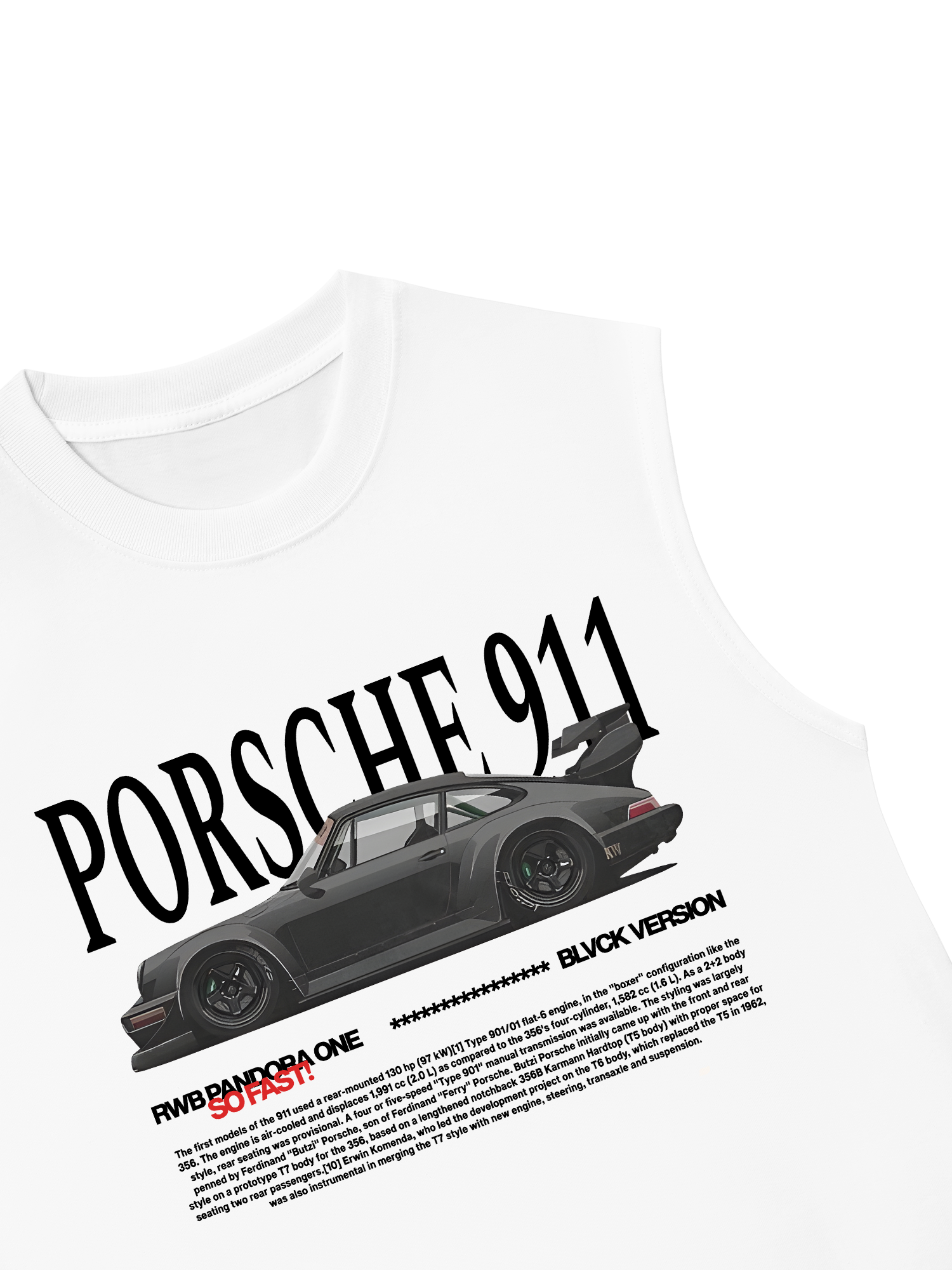 Áo Ba Lỗ Relaxed Fit Porsche RWB Pandora One