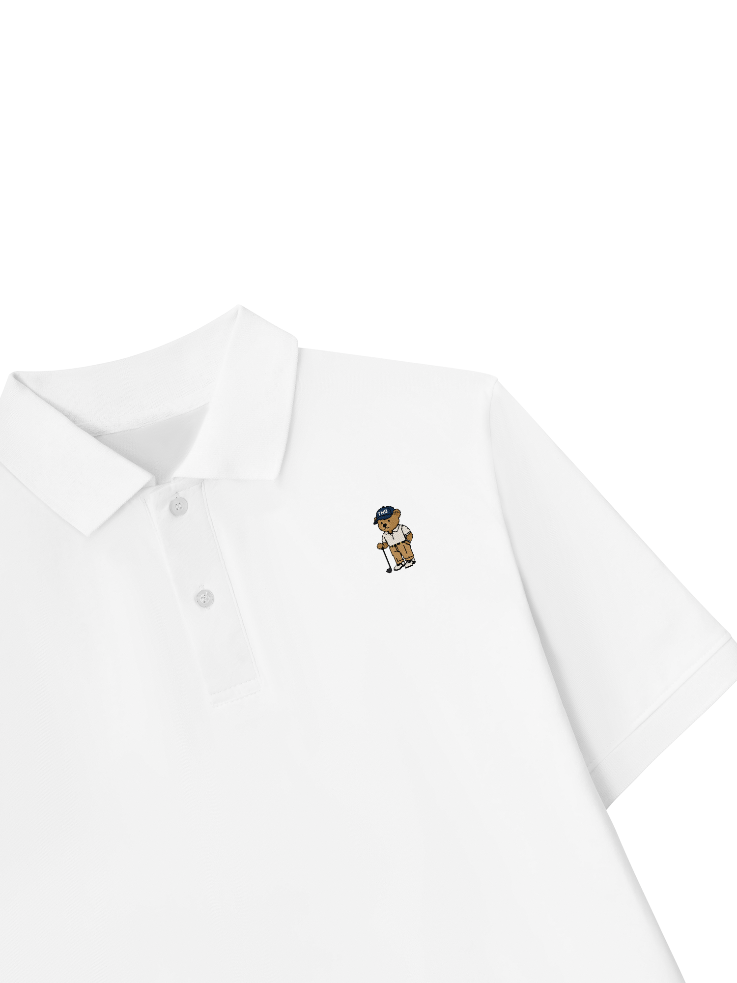 Áo Polo Relaxed Fit Bear Cross Stitch
