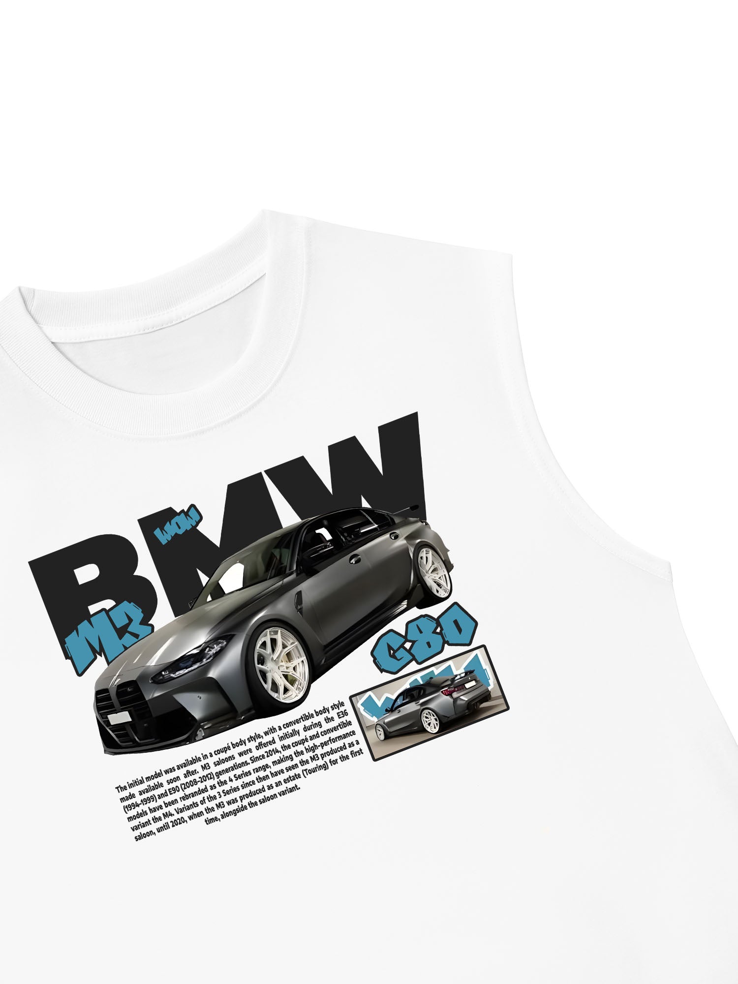 Áo Ba Lỗ Relaxed Fit BMW M3 G80 Gravity
