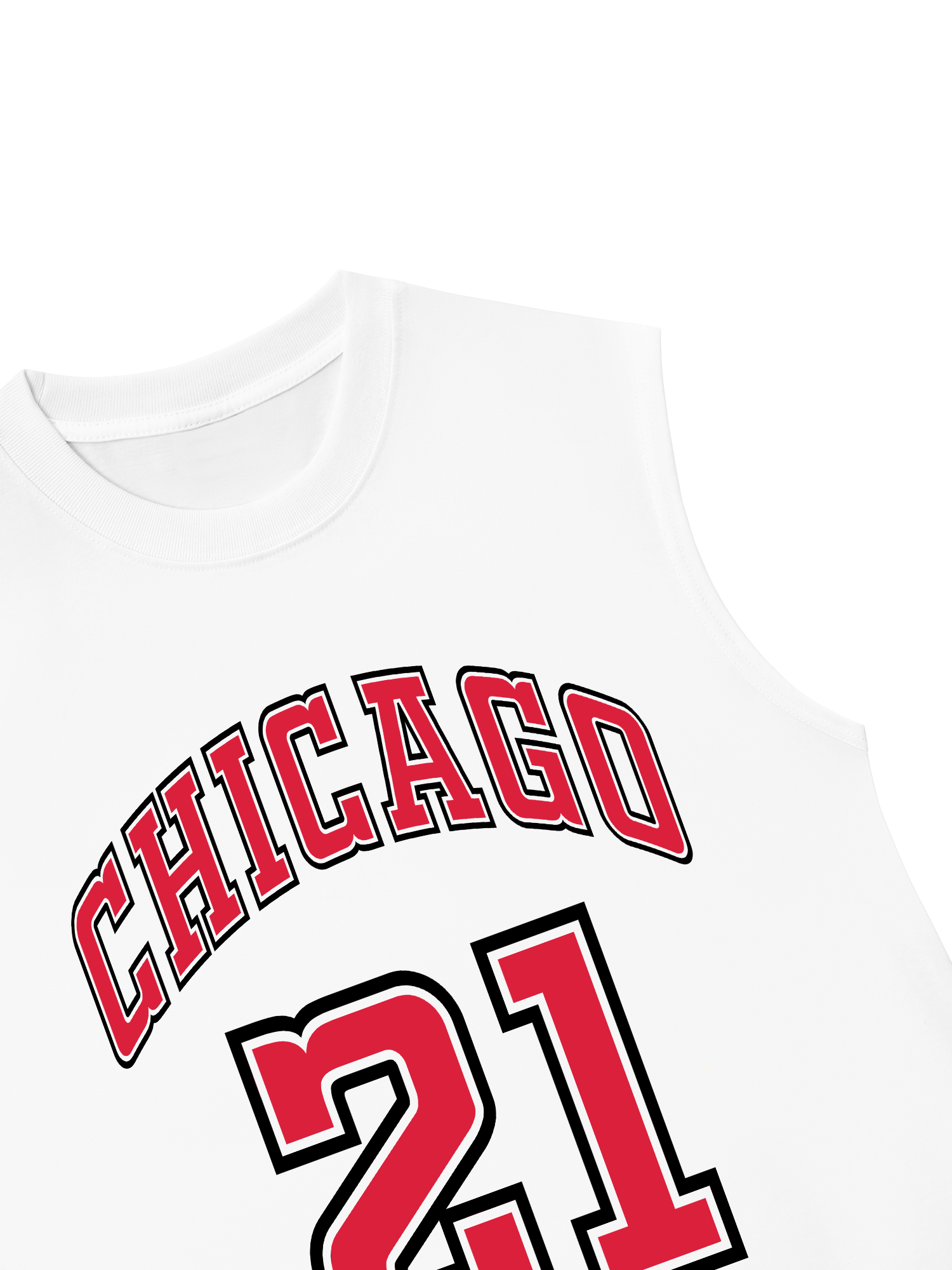 Áo Ba Lỗ Relaxed Fit Chicago 21 Basketball Spider