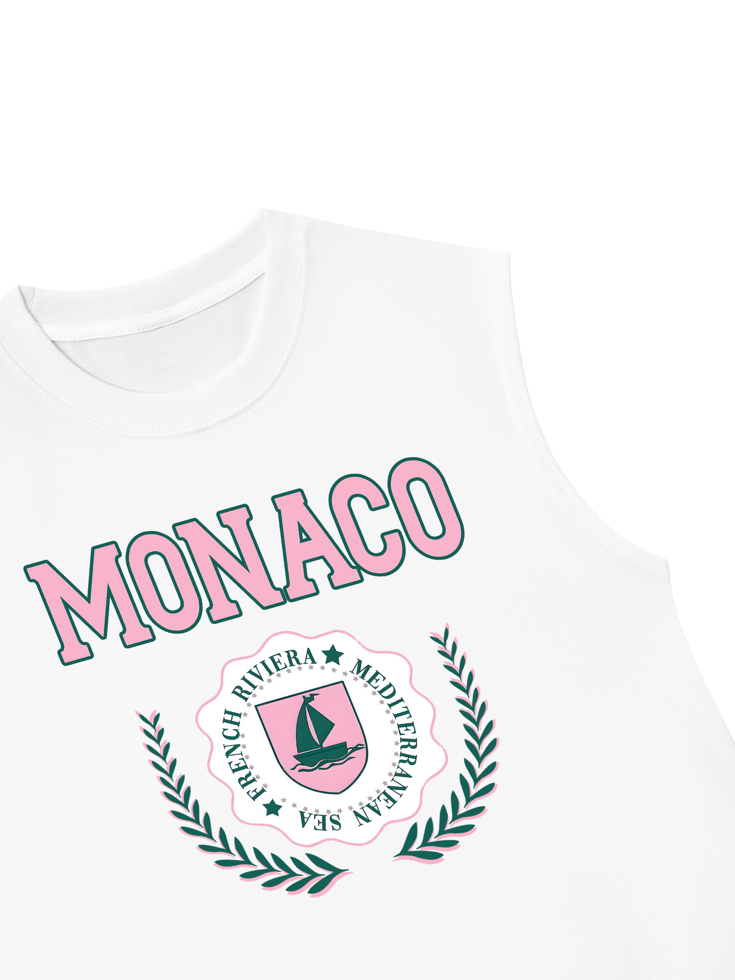 Áo Ba Lỗ Relaxed Fit City Pink Monaco