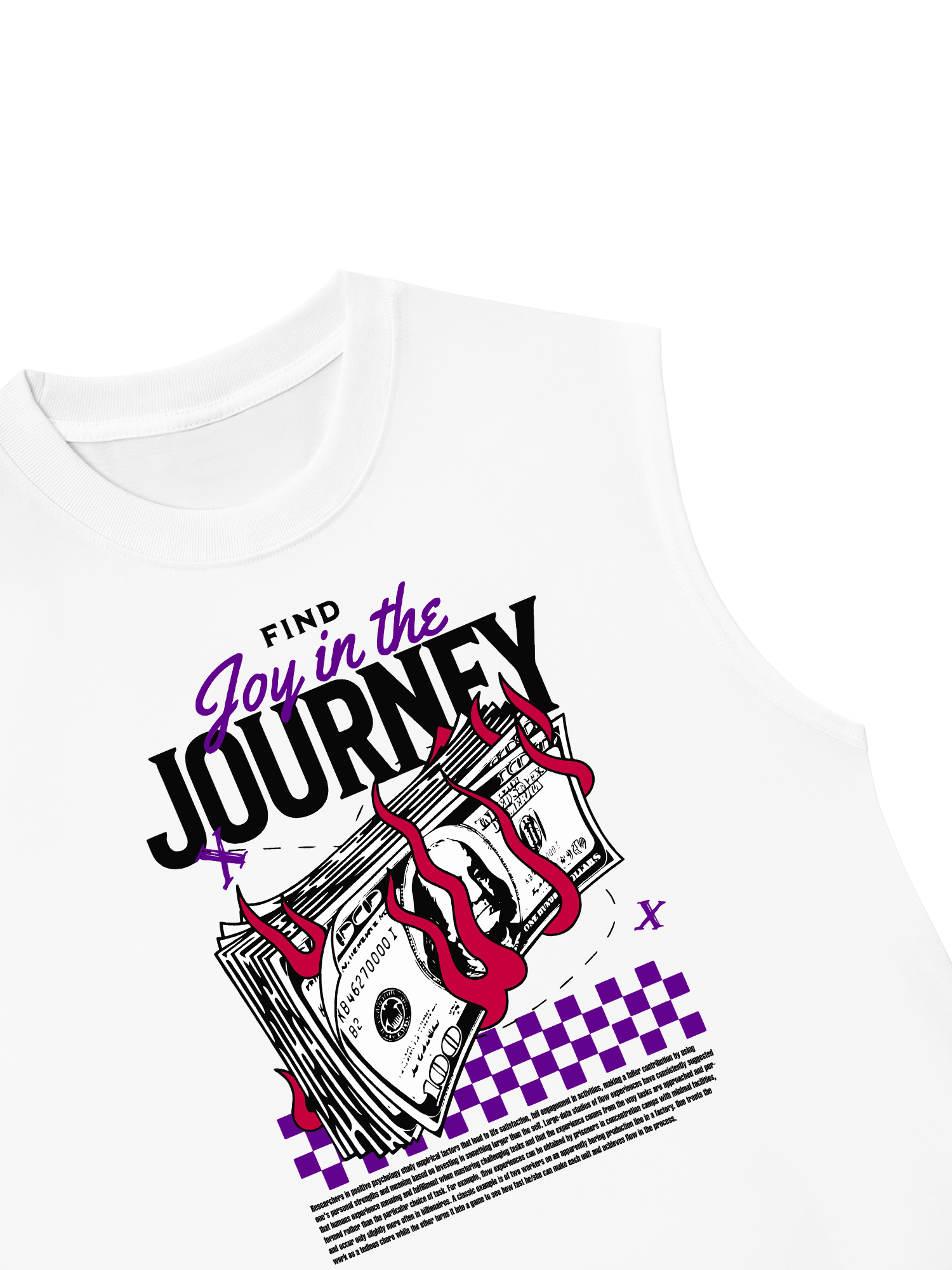 Áo Ba Lỗ Relaxed Fit Money Find Joy In The Journey