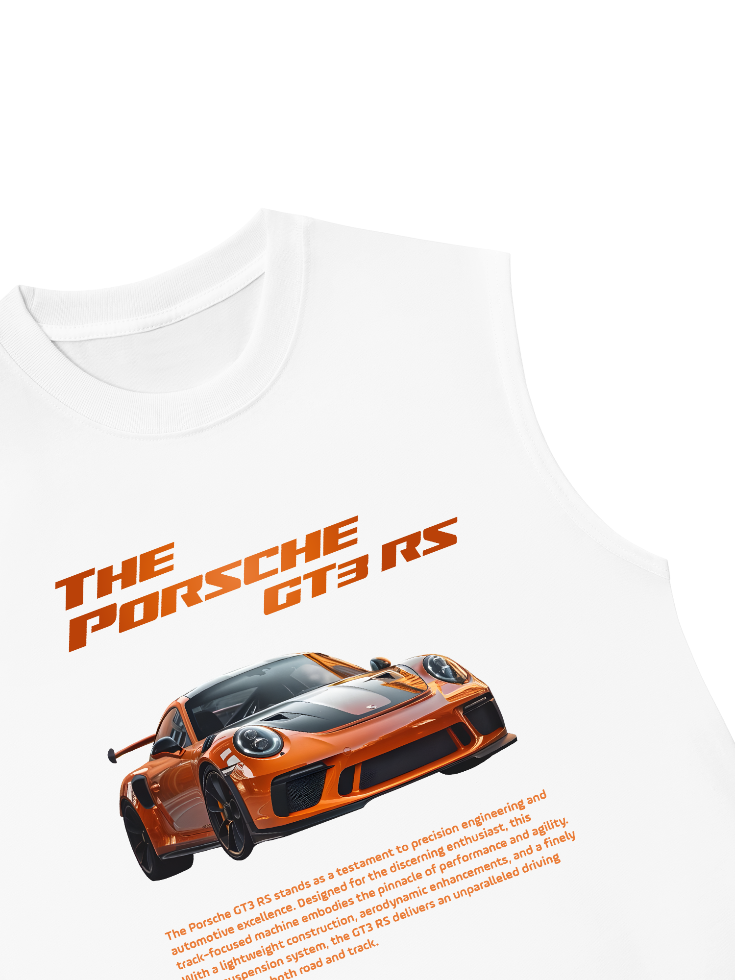 Áo Ba Lỗ Relaxed Fit Porsche Orange Layer GT3 RS