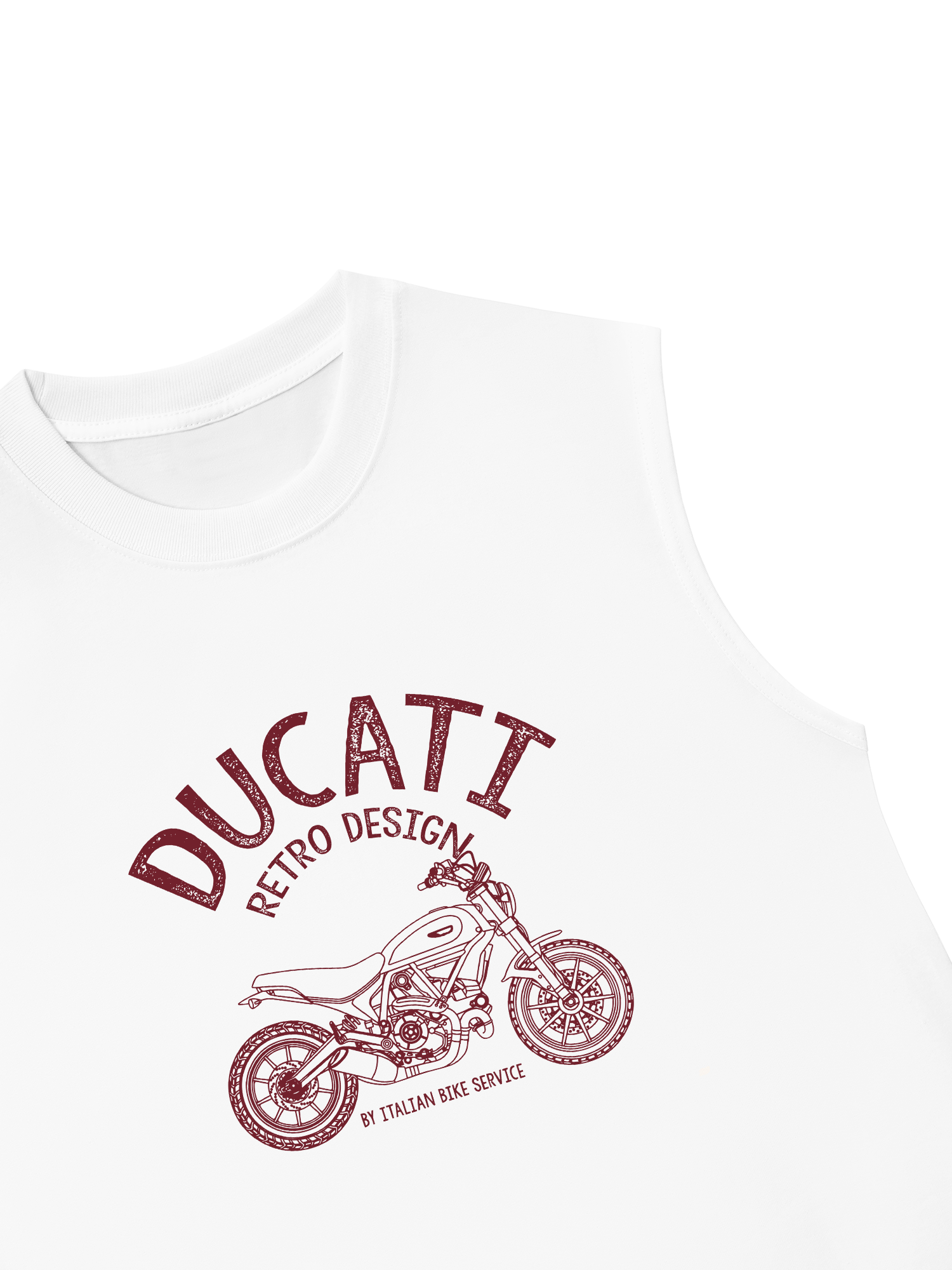 Áo Ba Lỗ Relaxed Fit Ducati Vintage Vibes